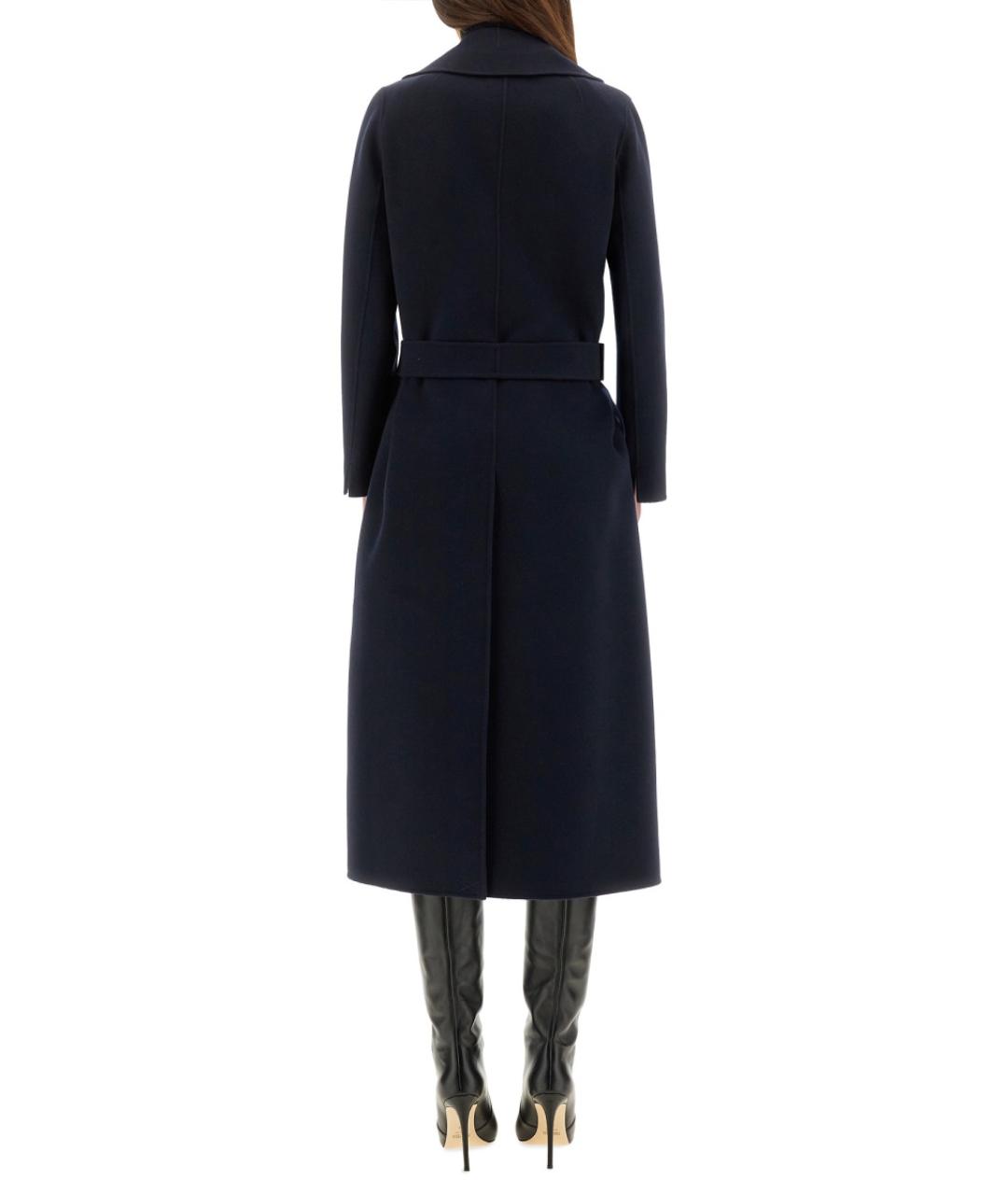 'S MAX MARA Синее шерстяное пальто, фото 3