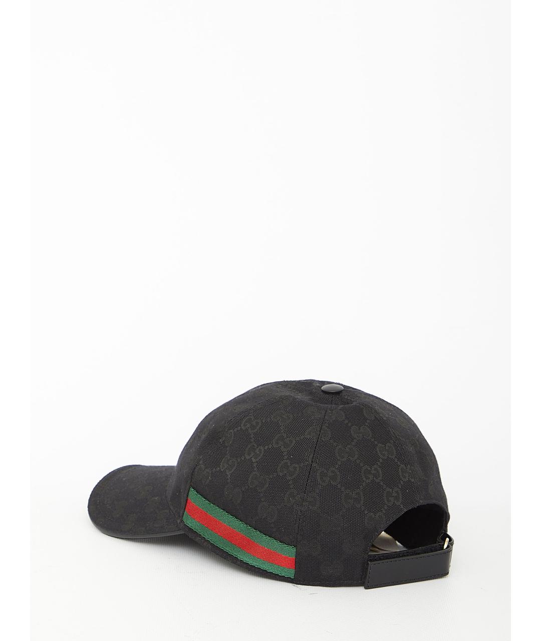 GUCCI Черная синтетическая кепка/бейсболка, фото 2