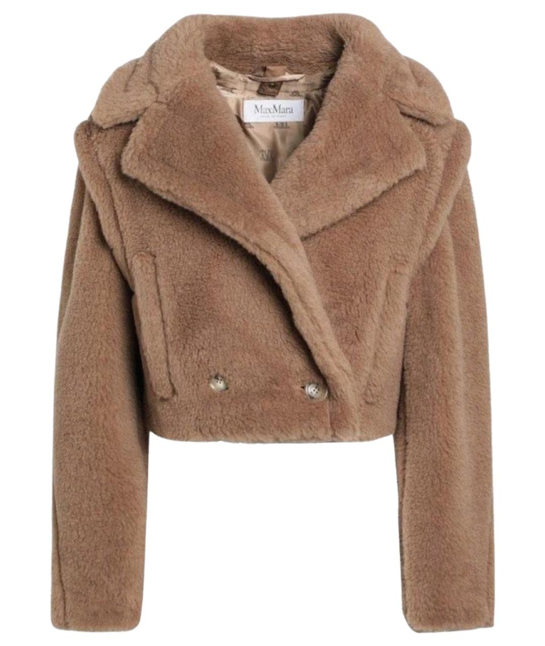 MAX MARA Бежевое шерстяное пальто, фото 1