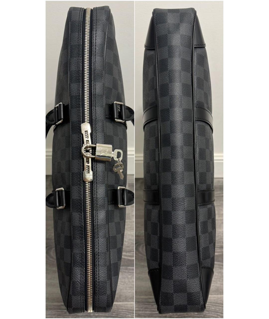 LOUIS VUITTON Черный портфель, фото 4