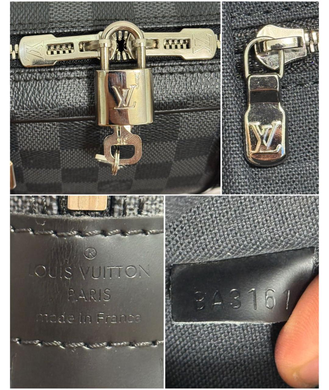 LOUIS VUITTON Черный портфель, фото 6