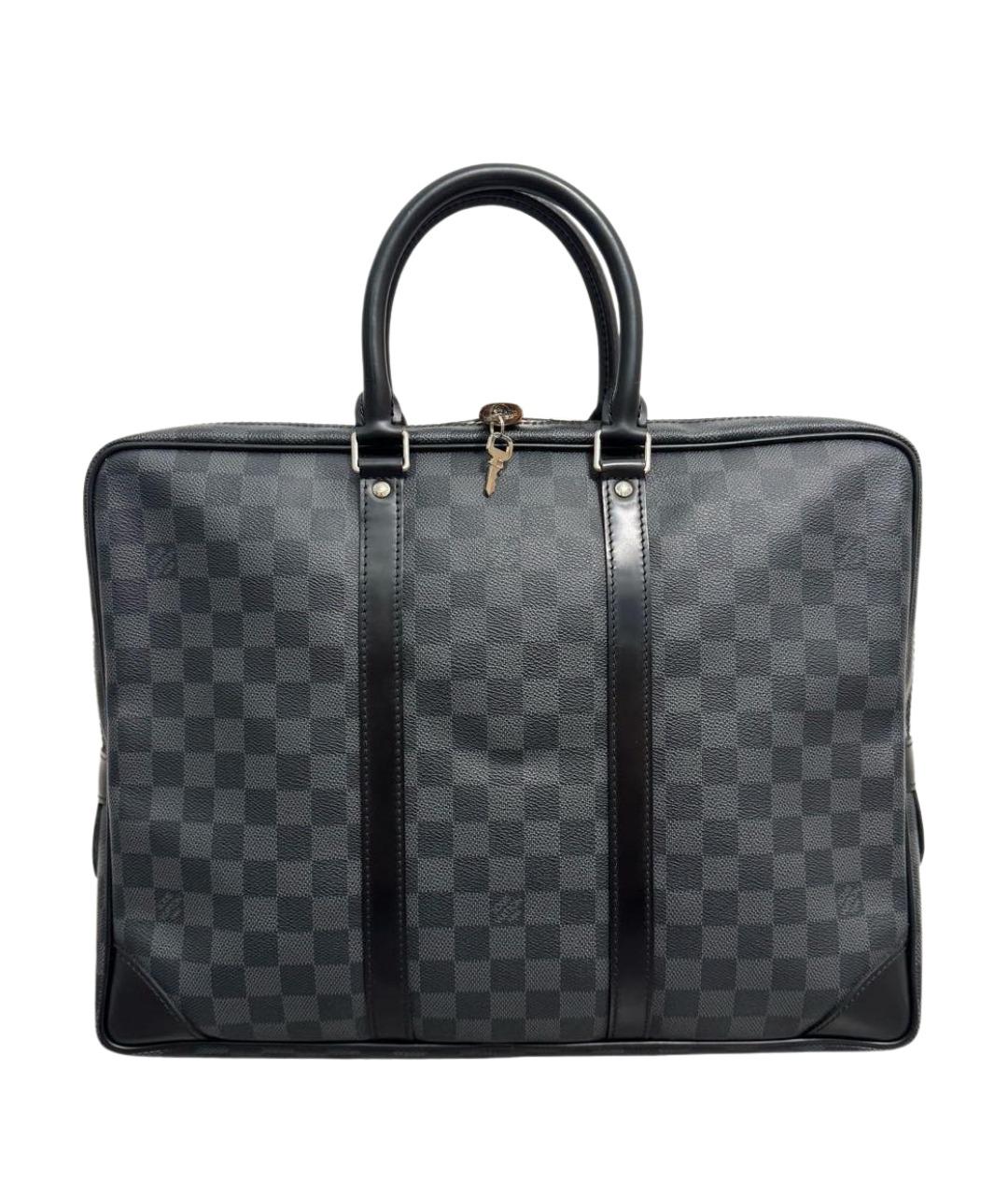 LOUIS VUITTON Черный портфель, фото 1