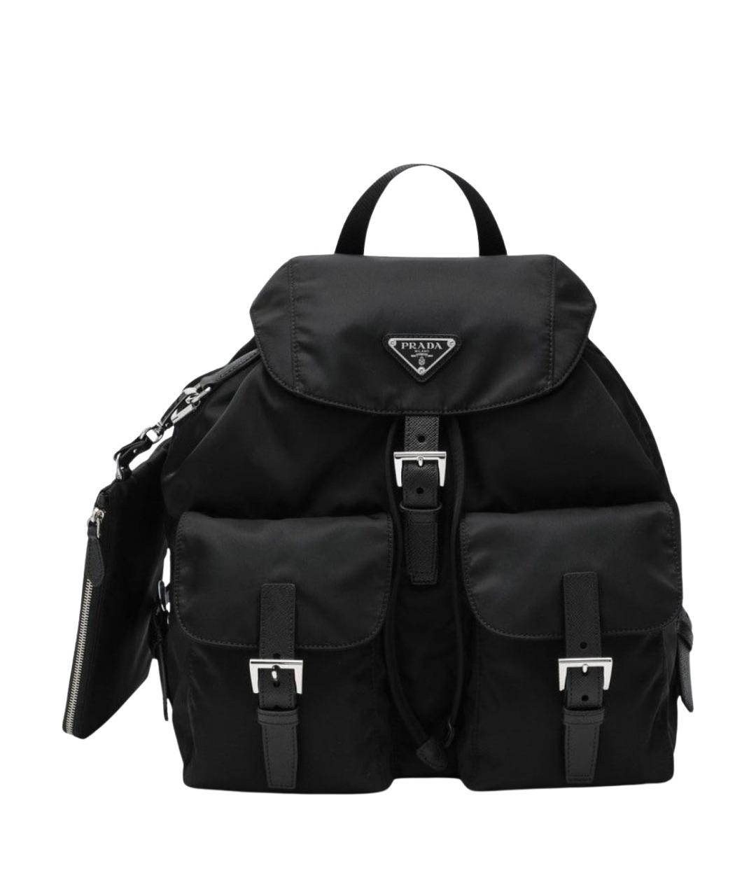 PRADA Черный синтетический рюкзак, фото 1