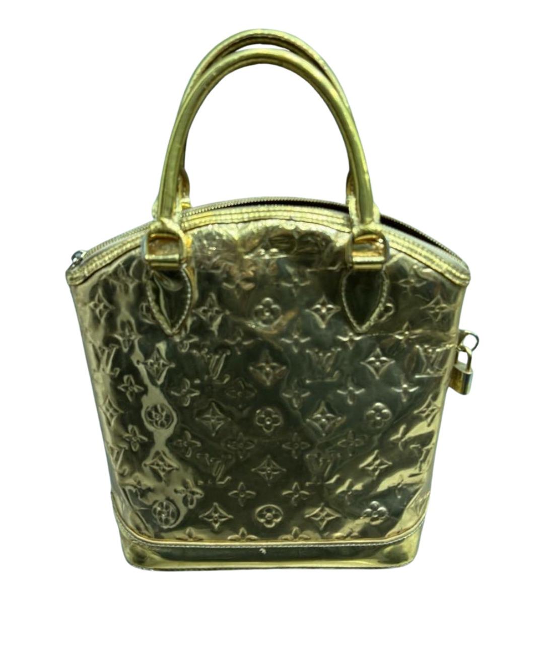 LOUIS VUITTON Золотая сумка с короткими ручками, фото 1