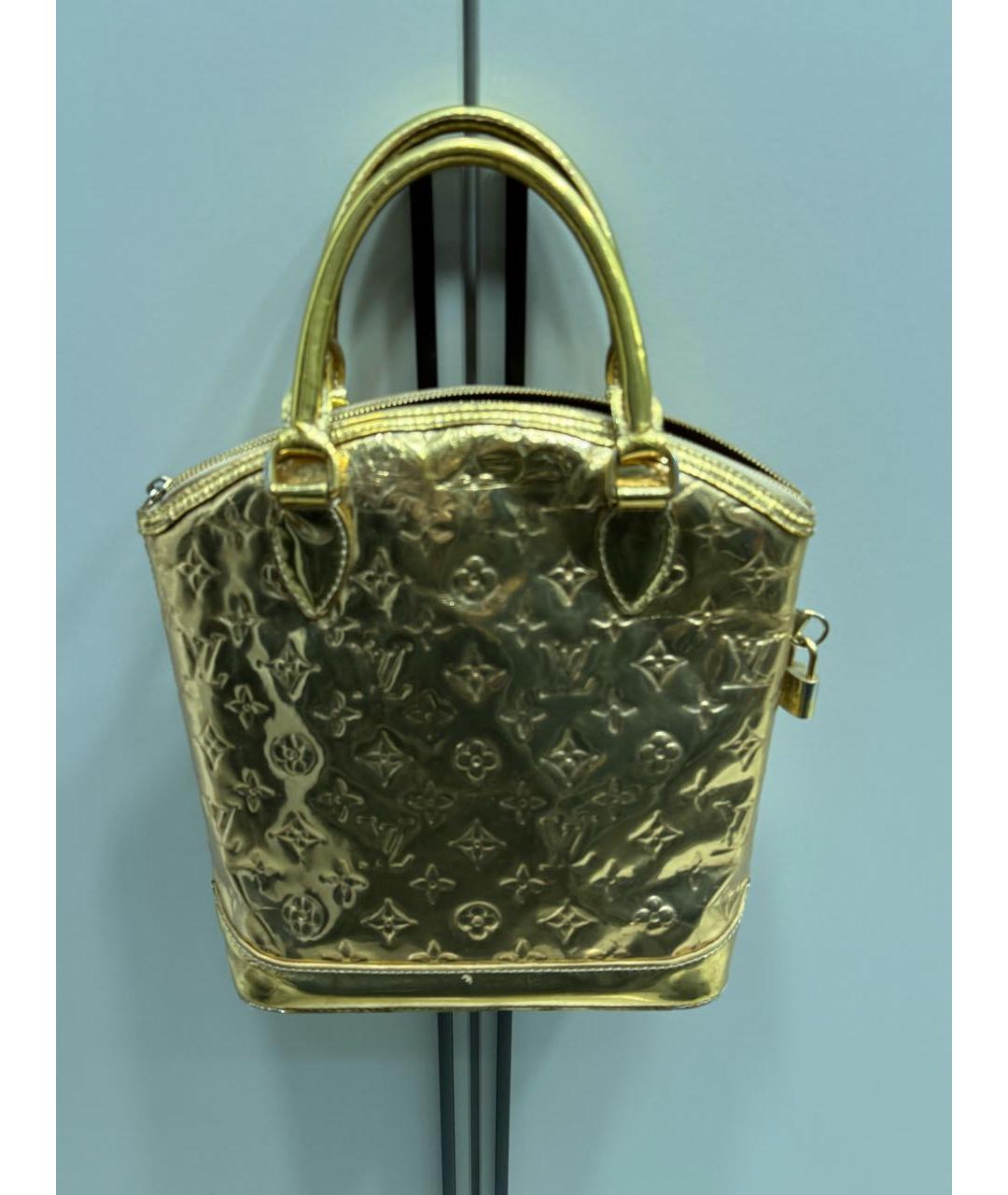 LOUIS VUITTON Золотая сумка с короткими ручками, фото 2
