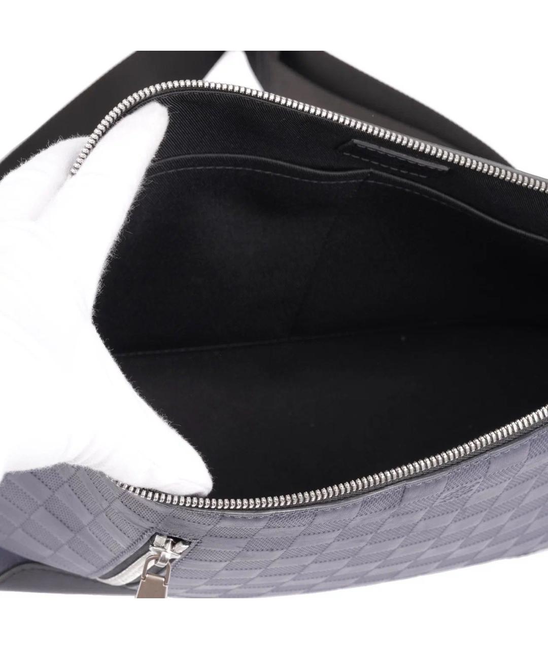 LOUIS VUITTON Темно-синяя кожаная сумка на плечо, фото 8