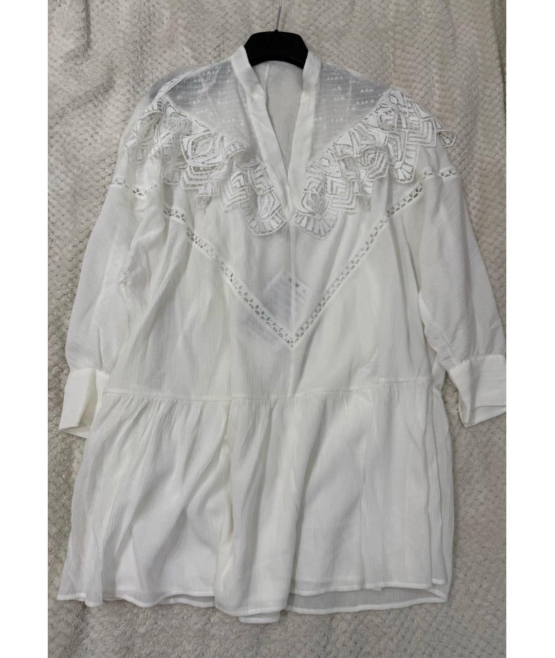 IRO Белое вискозное повседневное платье, фото 2