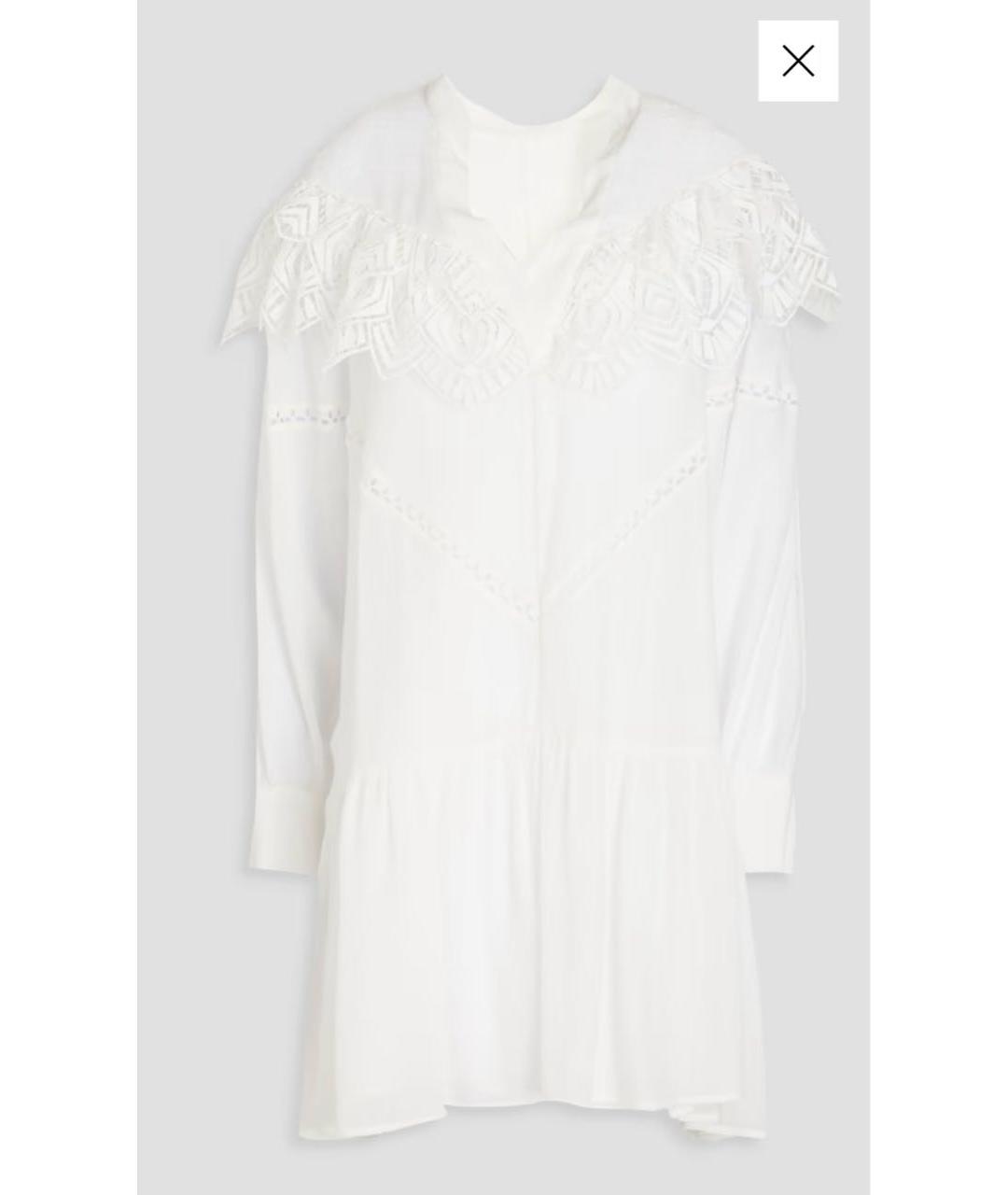 IRO Белое вискозное повседневное платье, фото 9