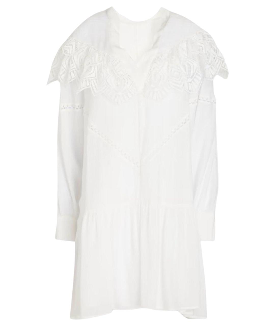 IRO Белое вискозное повседневное платье, фото 1