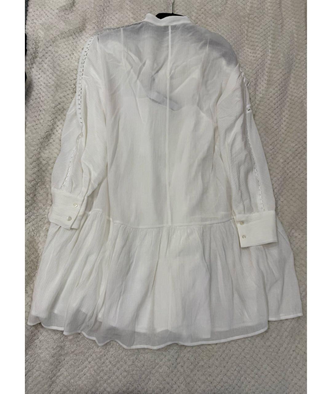 IRO Белое вискозное повседневное платье, фото 6