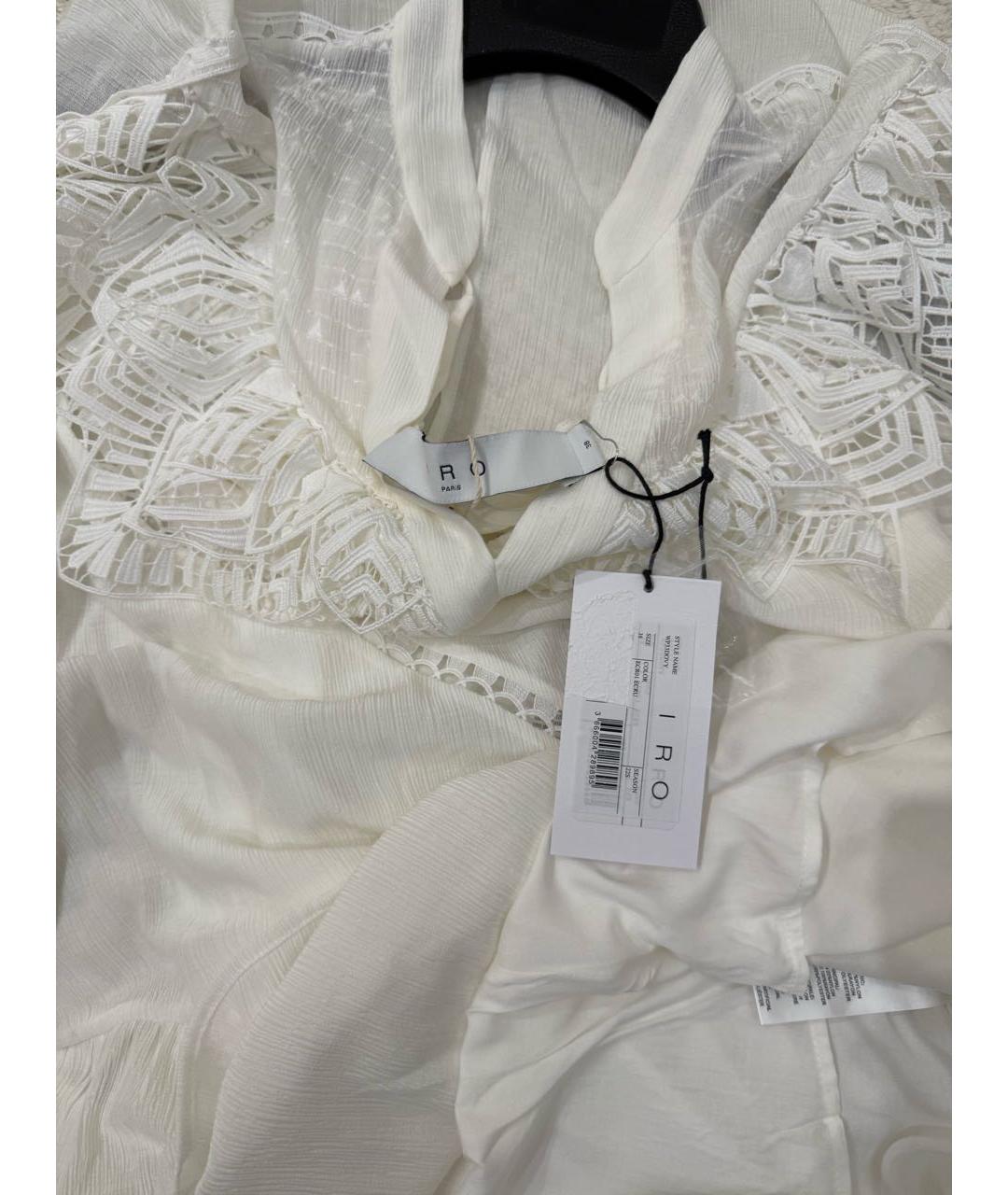 IRO Белое вискозное повседневное платье, фото 5