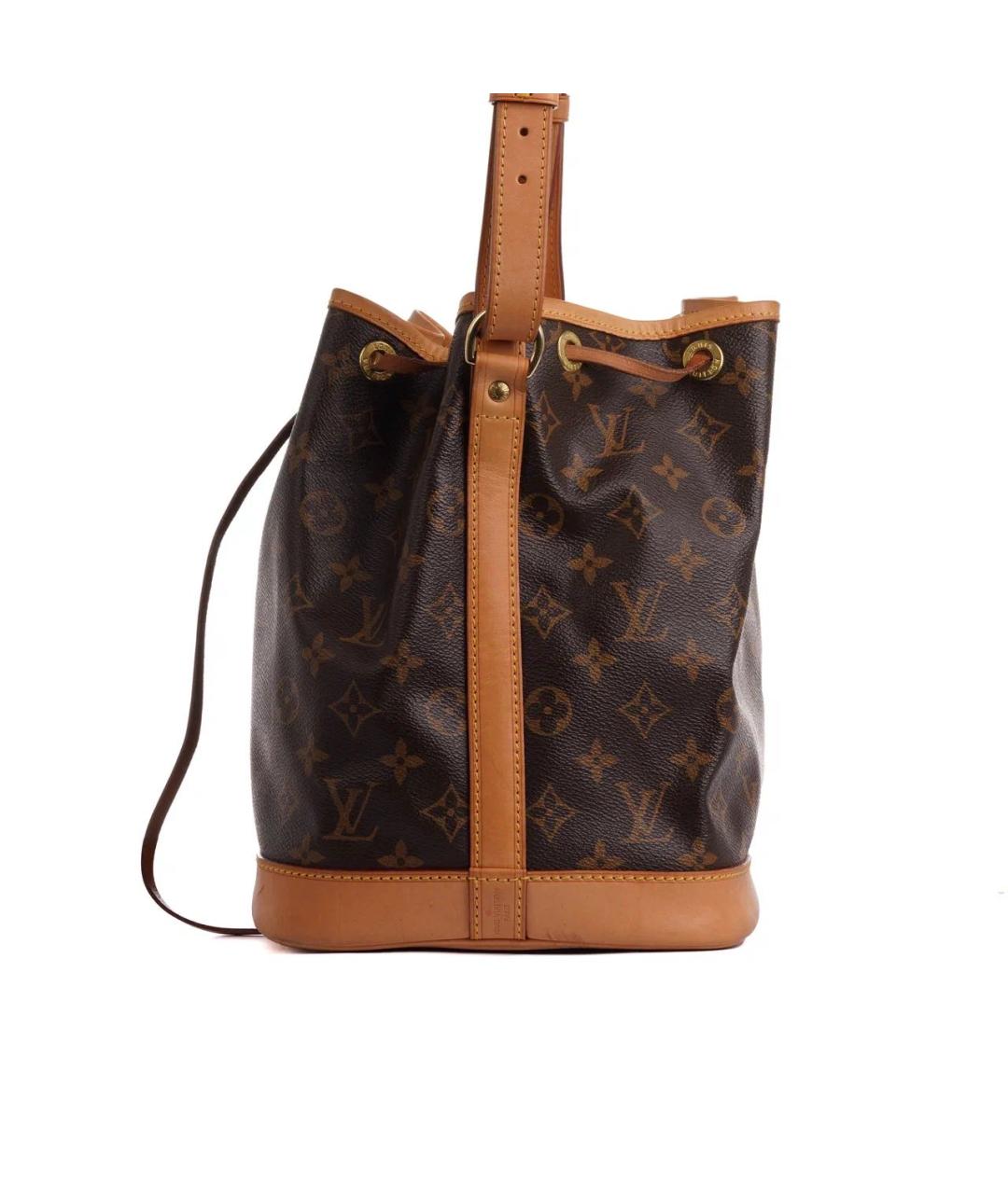 LOUIS VUITTON Коричневая кожаная сумка тоут, фото 6