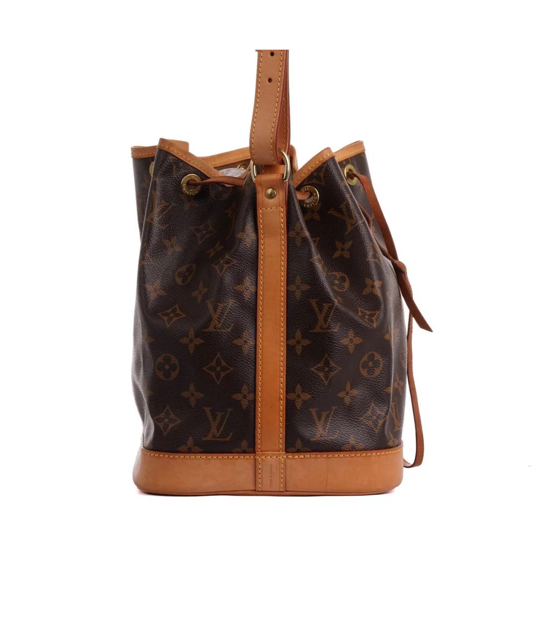 LOUIS VUITTON Коричневая кожаная сумка тоут, фото 5