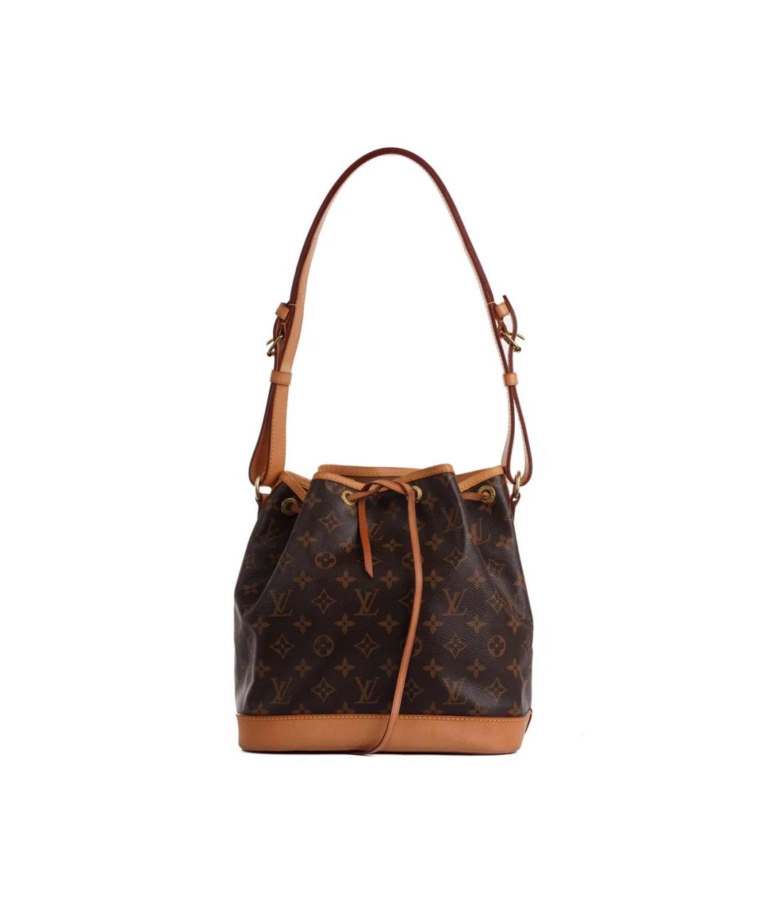 LOUIS VUITTON Коричневая кожаная сумка тоут, фото 3