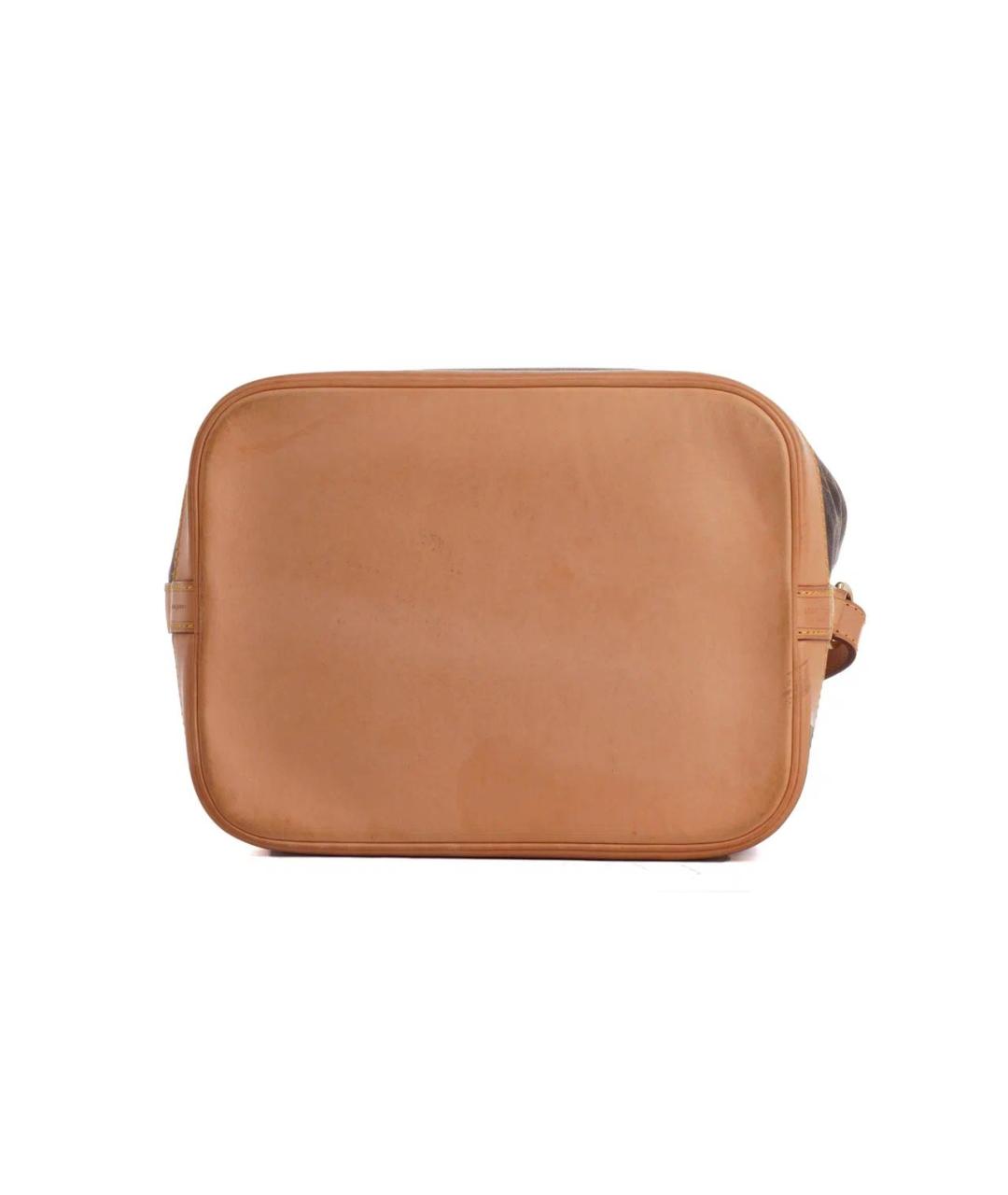 LOUIS VUITTON Коричневая кожаная сумка тоут, фото 7