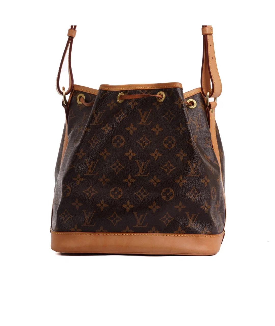 LOUIS VUITTON Коричневая кожаная сумка тоут, фото 4