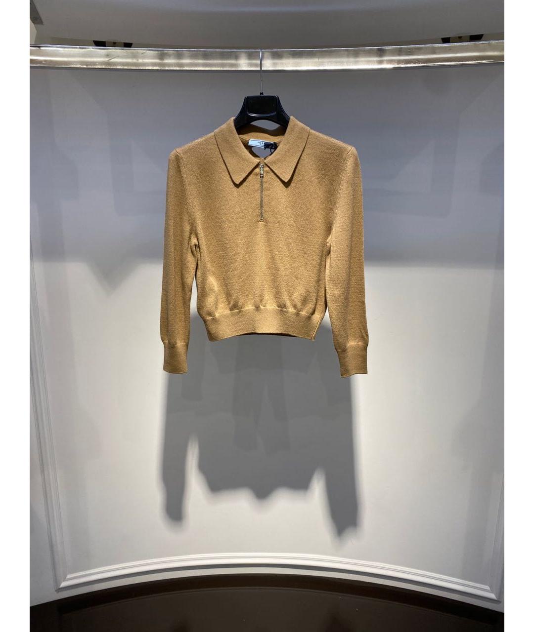 PRADA Коричневый кашемировый джемпер / свитер, фото 2