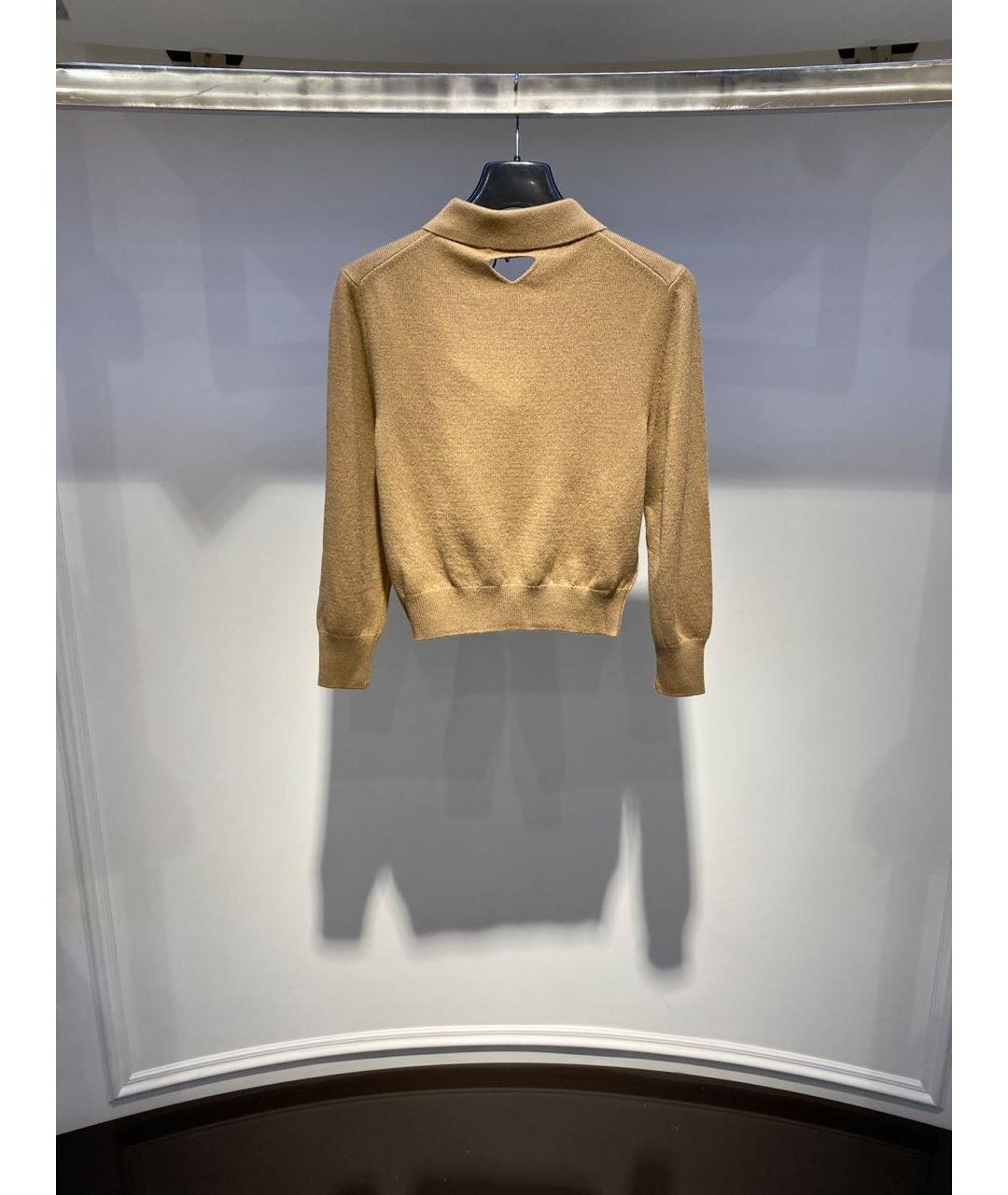 PRADA Коричневый кашемировый джемпер / свитер, фото 3