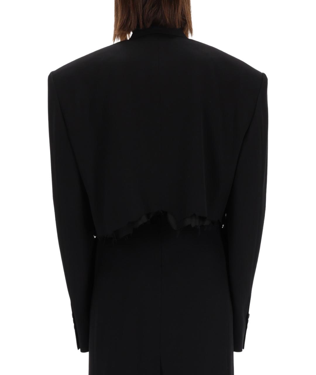 BALENCIAGA Черный вискозный жакет/пиджак, фото 4