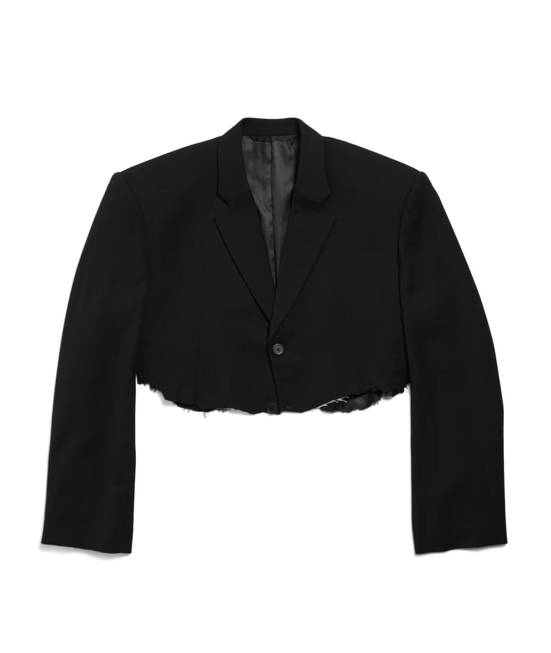 BALENCIAGA Черный вискозный жакет/пиджак, фото 1