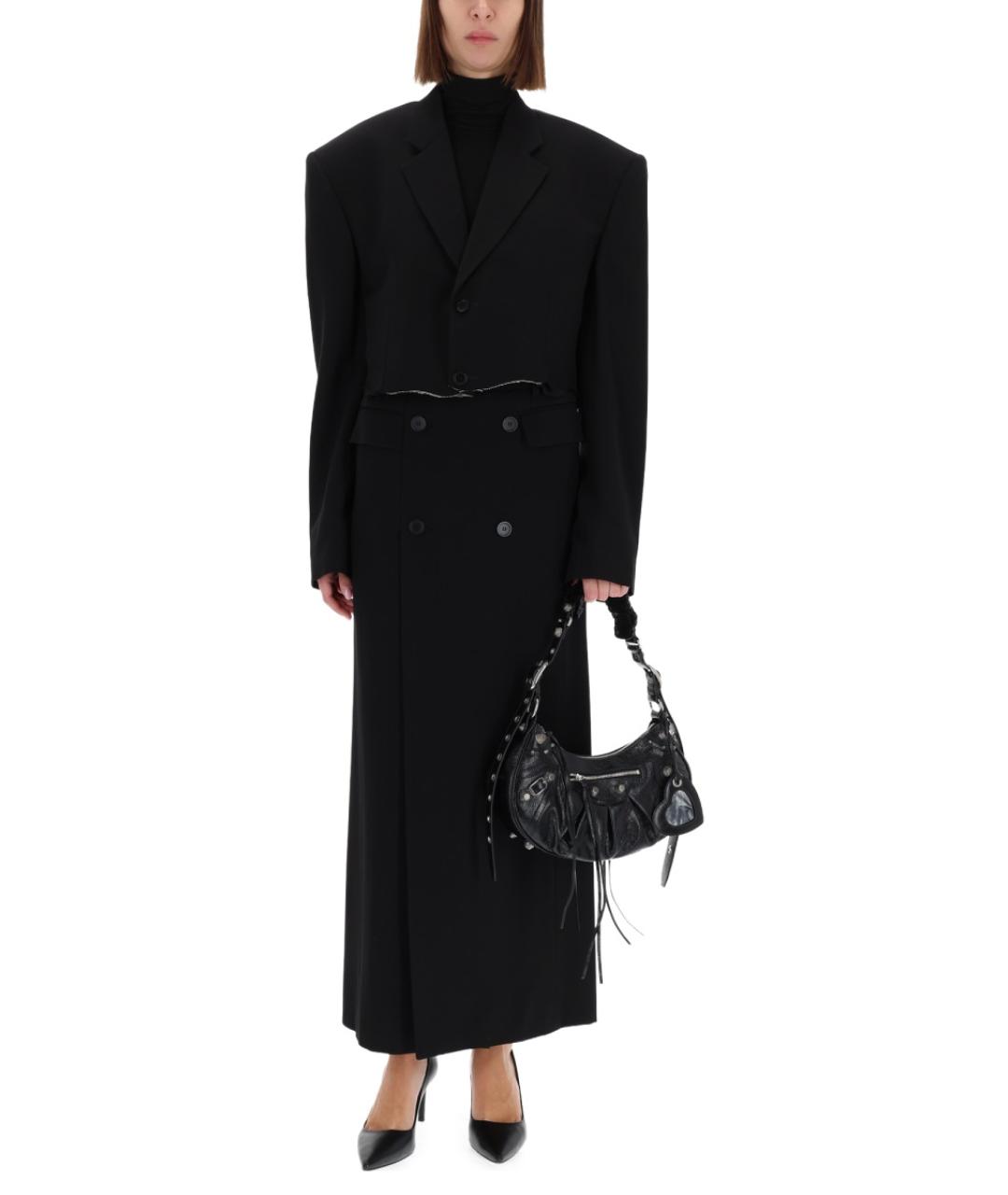 BALENCIAGA Черный вискозный жакет/пиджак, фото 3