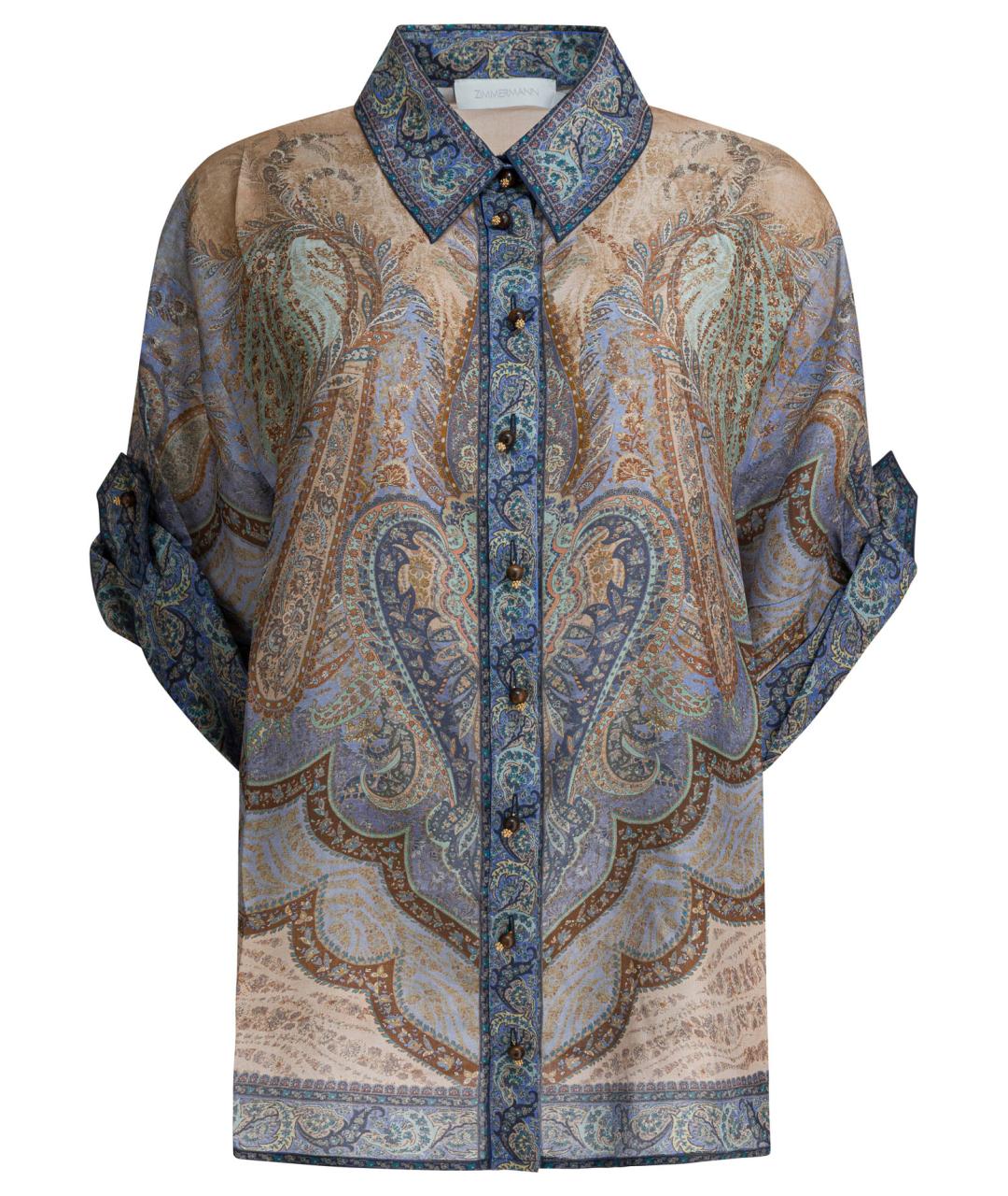ZIMMERMANN Мульти шелковая рубашка, фото 1