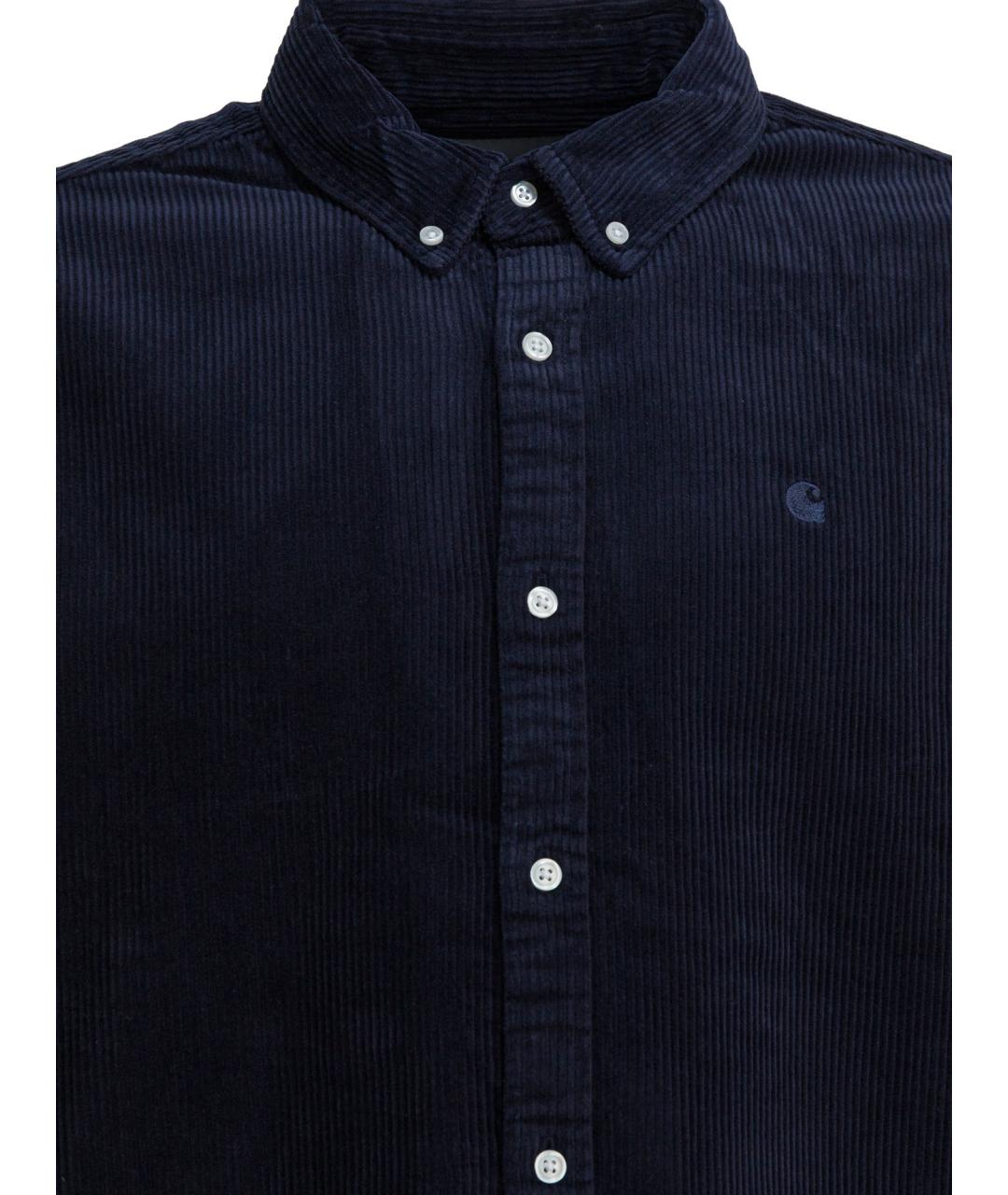 CARHARTT WIP Синяя хлопковая кэжуал рубашка, фото 3