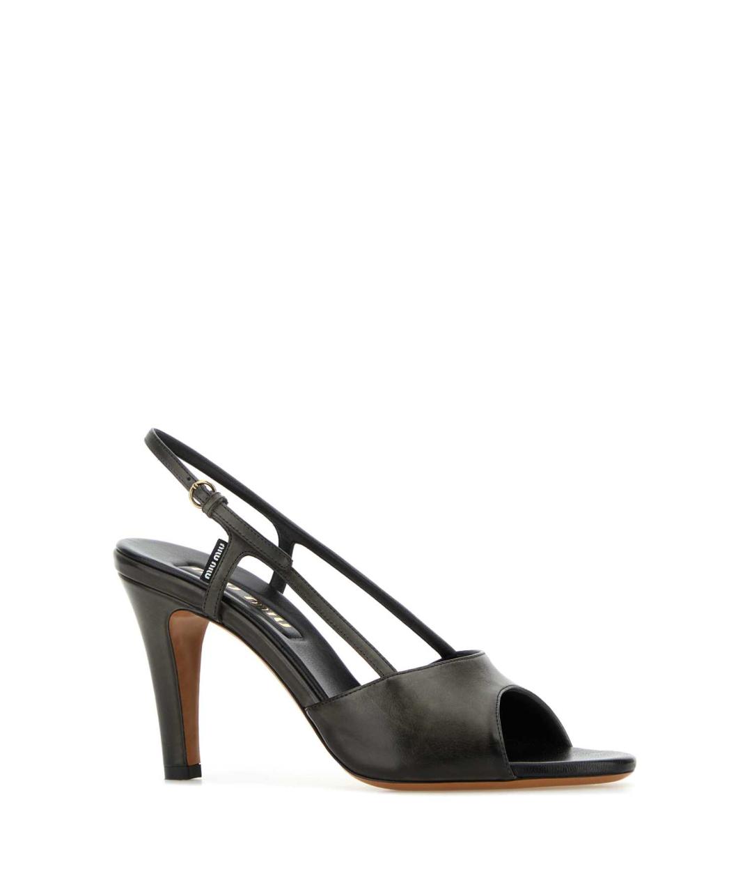 MIU MIU Черные кожаные туфли, фото 2