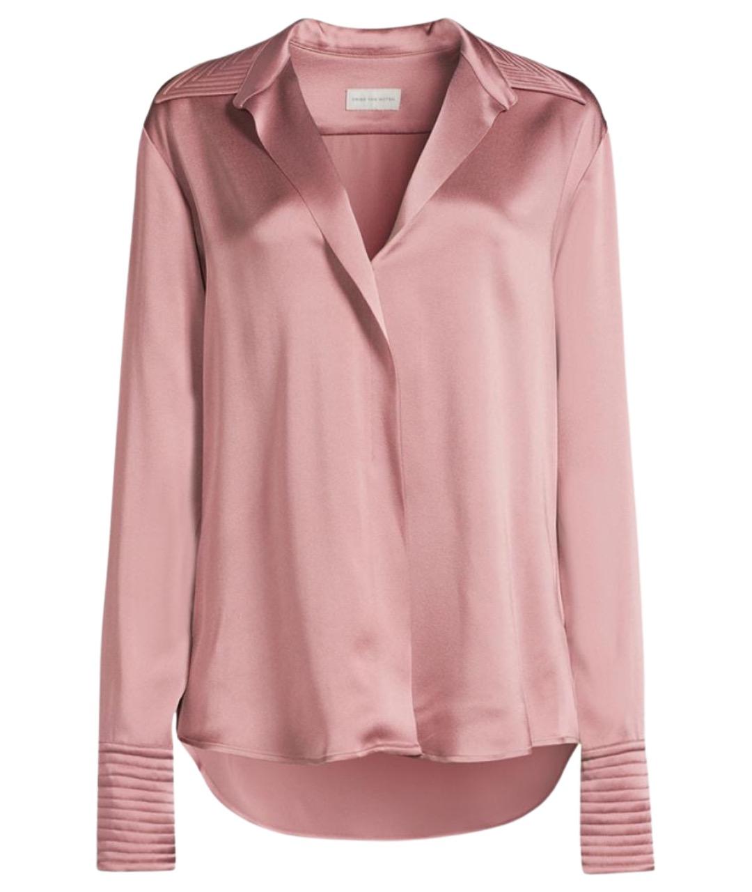 DRIES VAN NOTEN Розовая ацетатная рубашка, фото 1