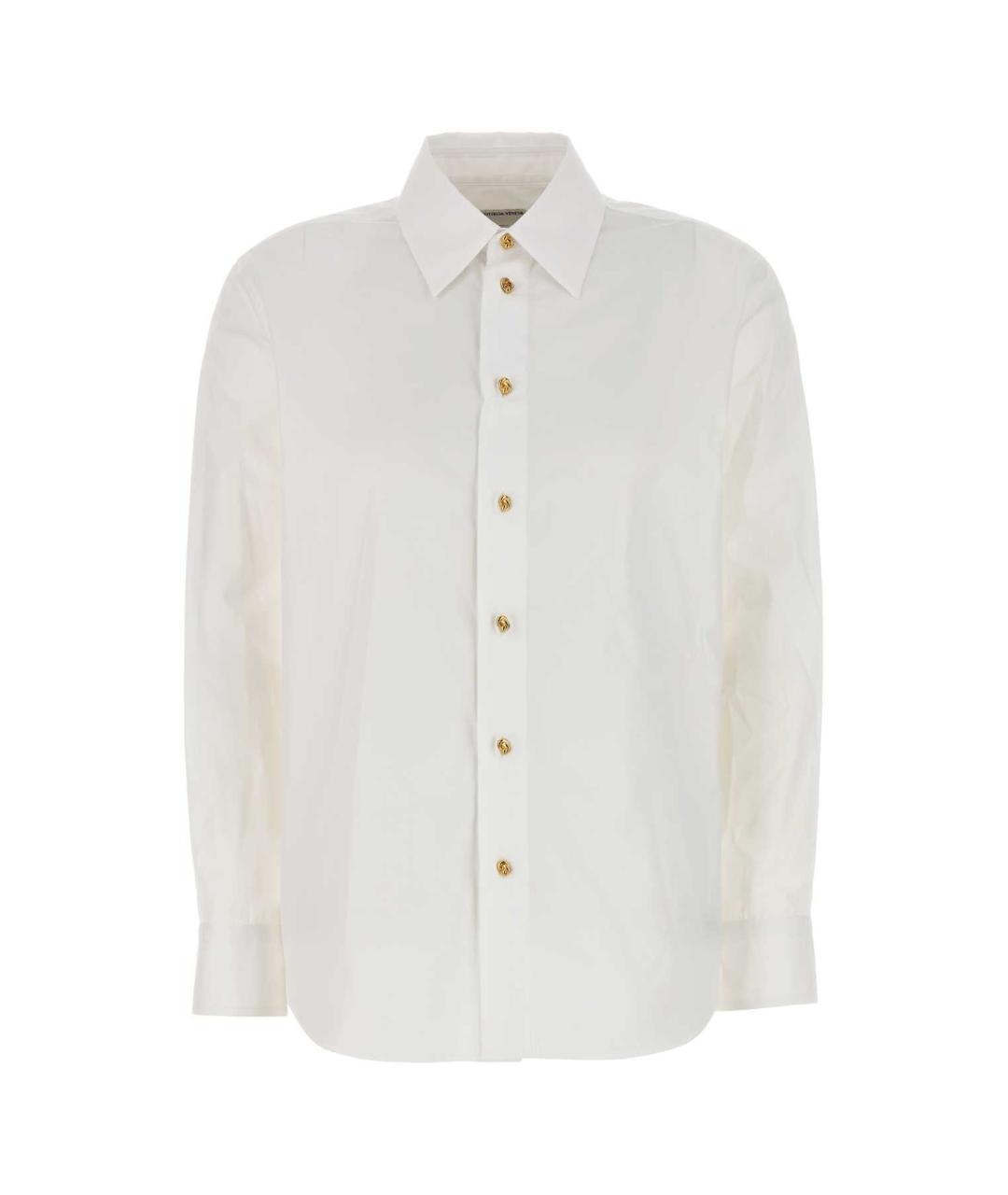 BOTTEGA VENETA Белая хлопковая рубашка, фото 1