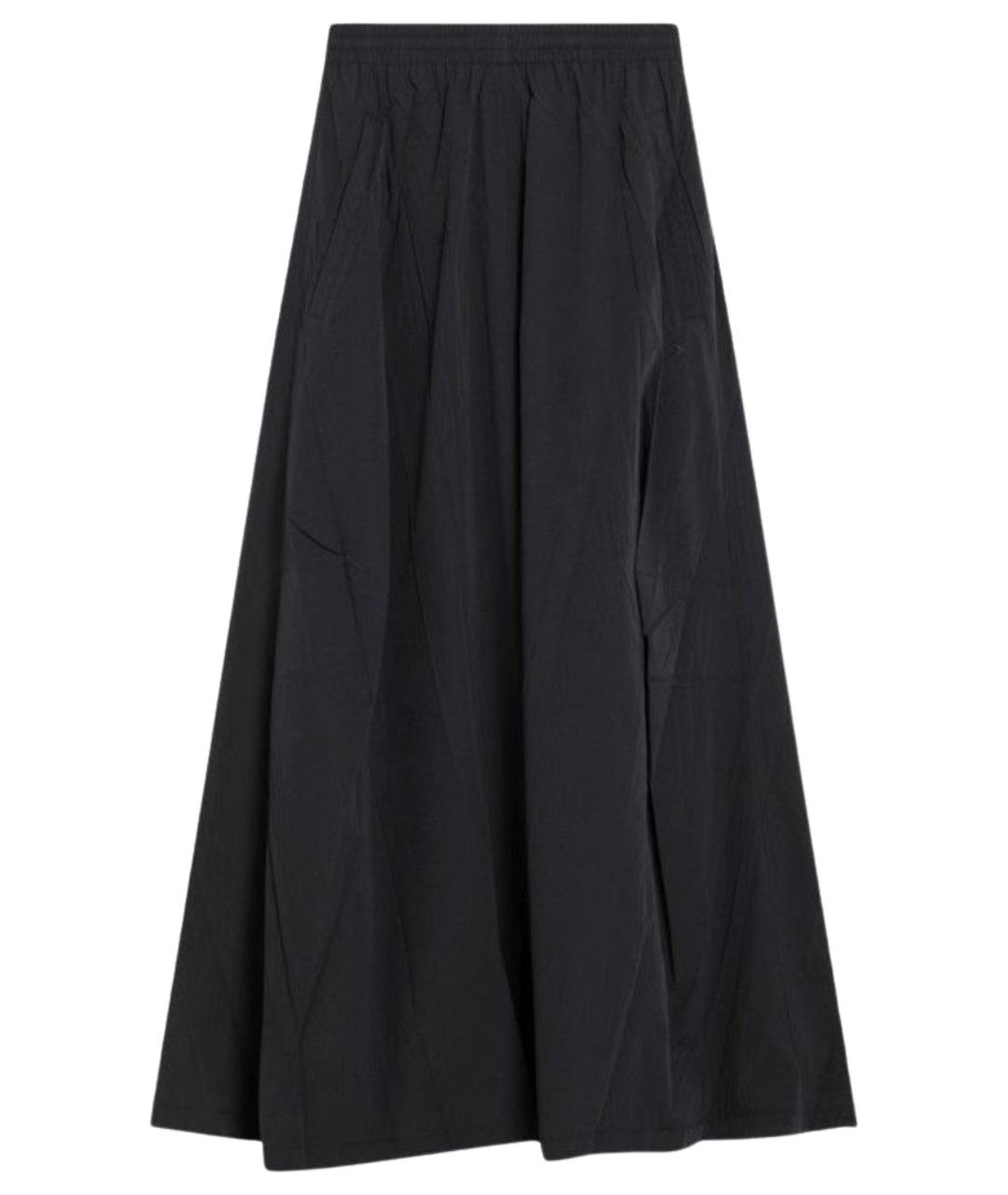 BALENCIAGA Черная полиэстеровая юбка макси, фото 1