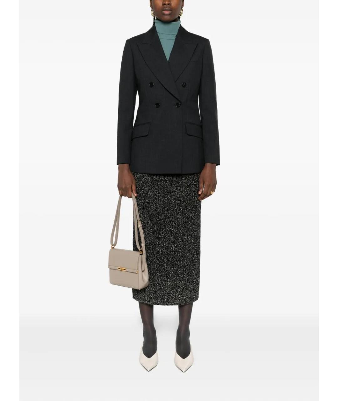 GUCCI Антрацитовая шерстяная куртка, фото 2