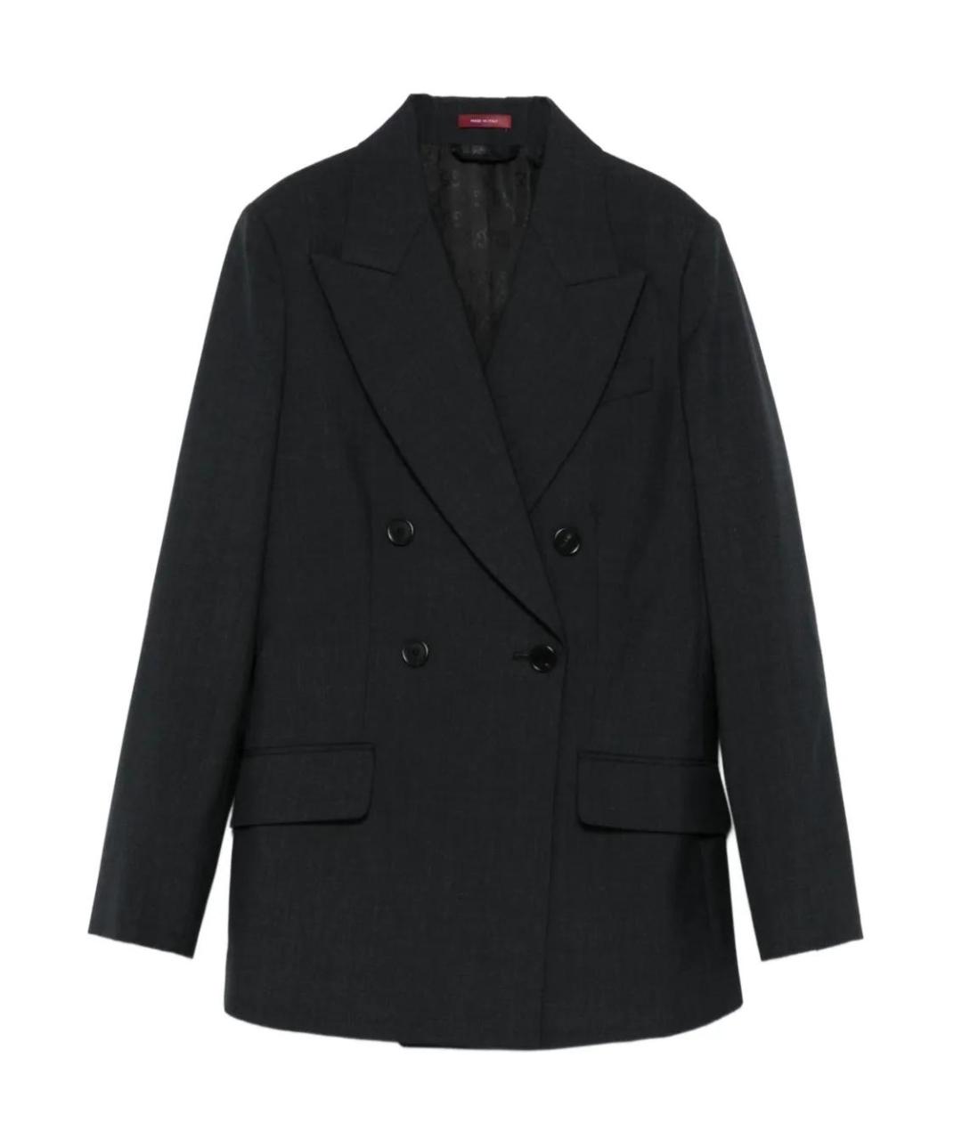 GUCCI Антрацитовая шерстяная куртка, фото 1