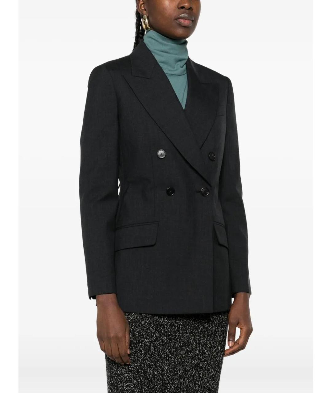 GUCCI Антрацитовая шерстяная куртка, фото 3