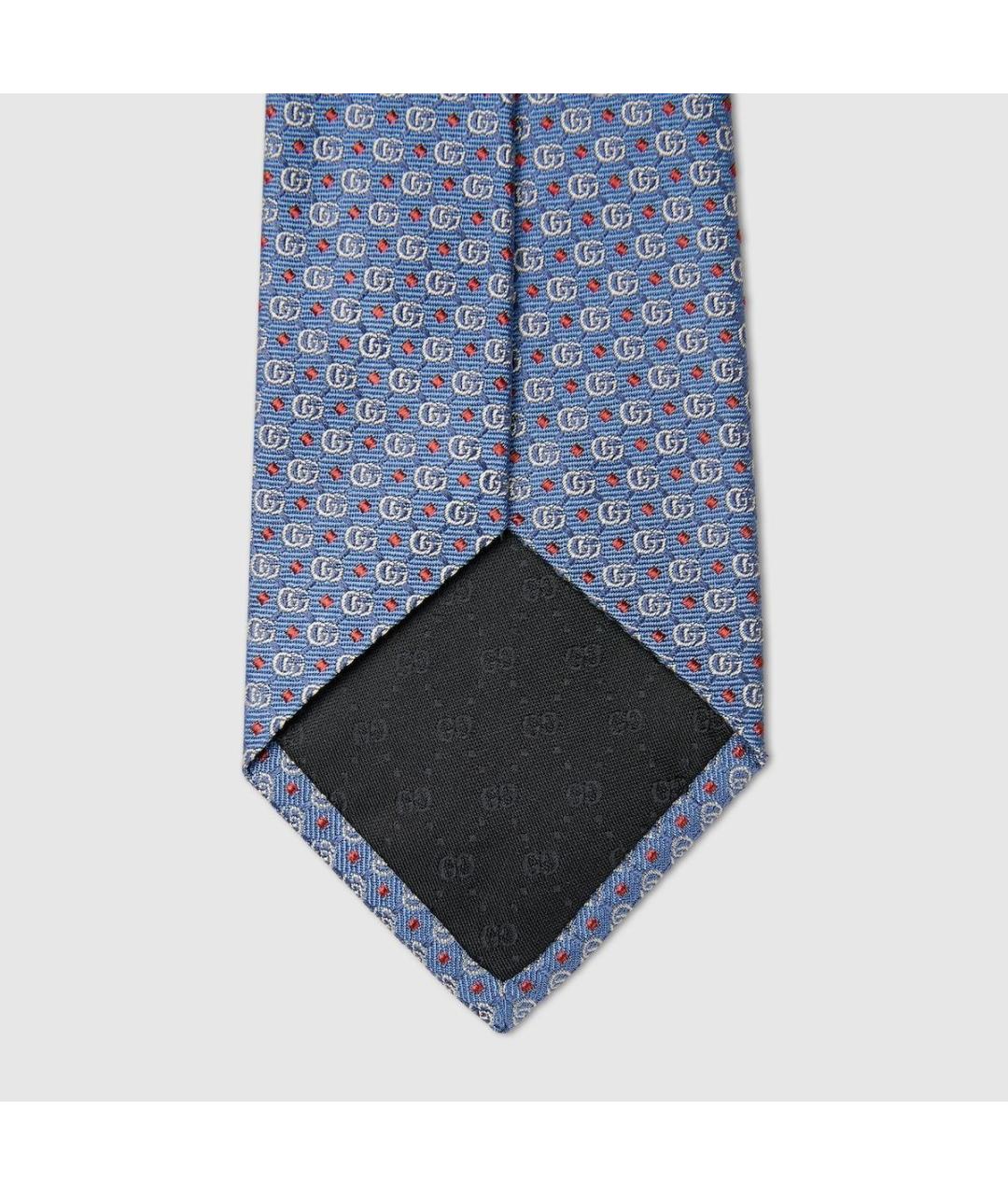 GUCCI Синий шелковый галстук, фото 4