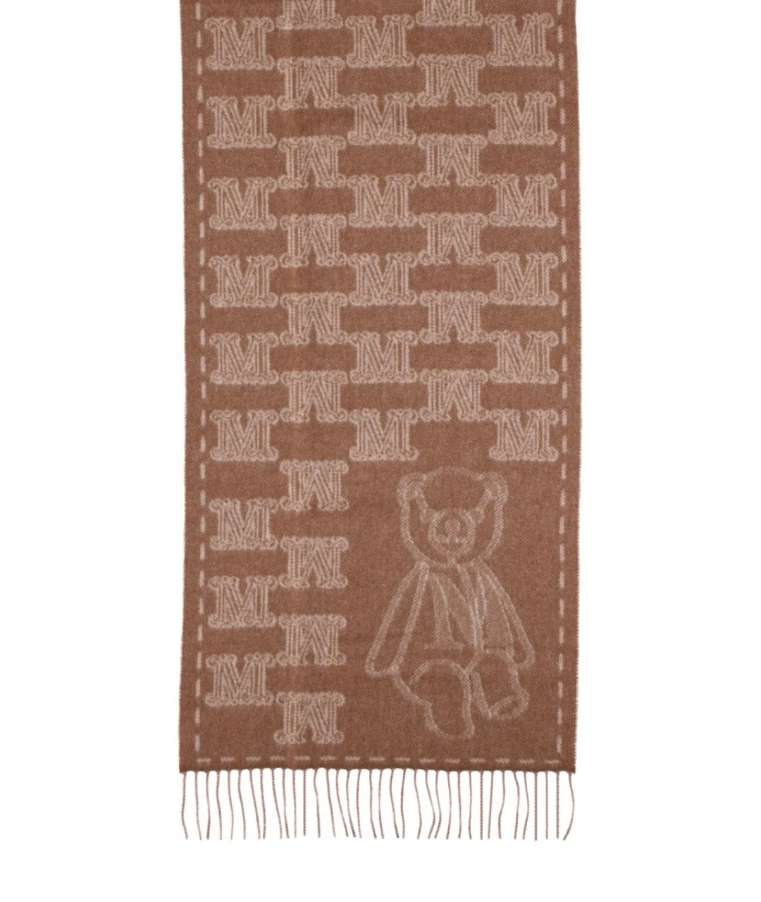 MAX MARA Бежевый кашемировый шарф, фото 1