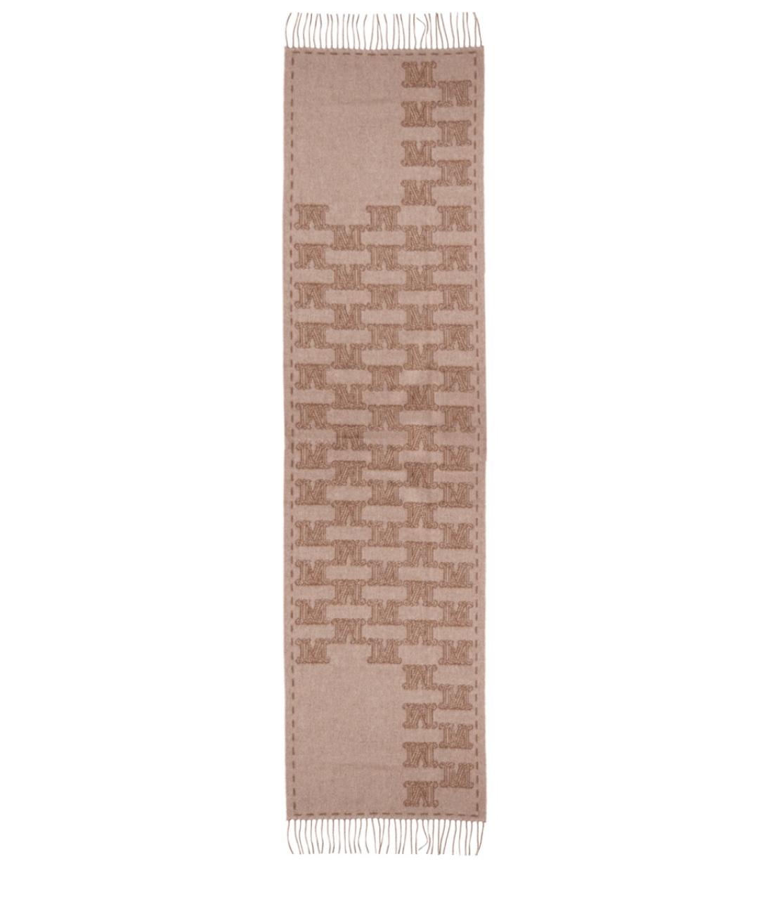 MAX MARA Бежевый кашемировый шарф, фото 3