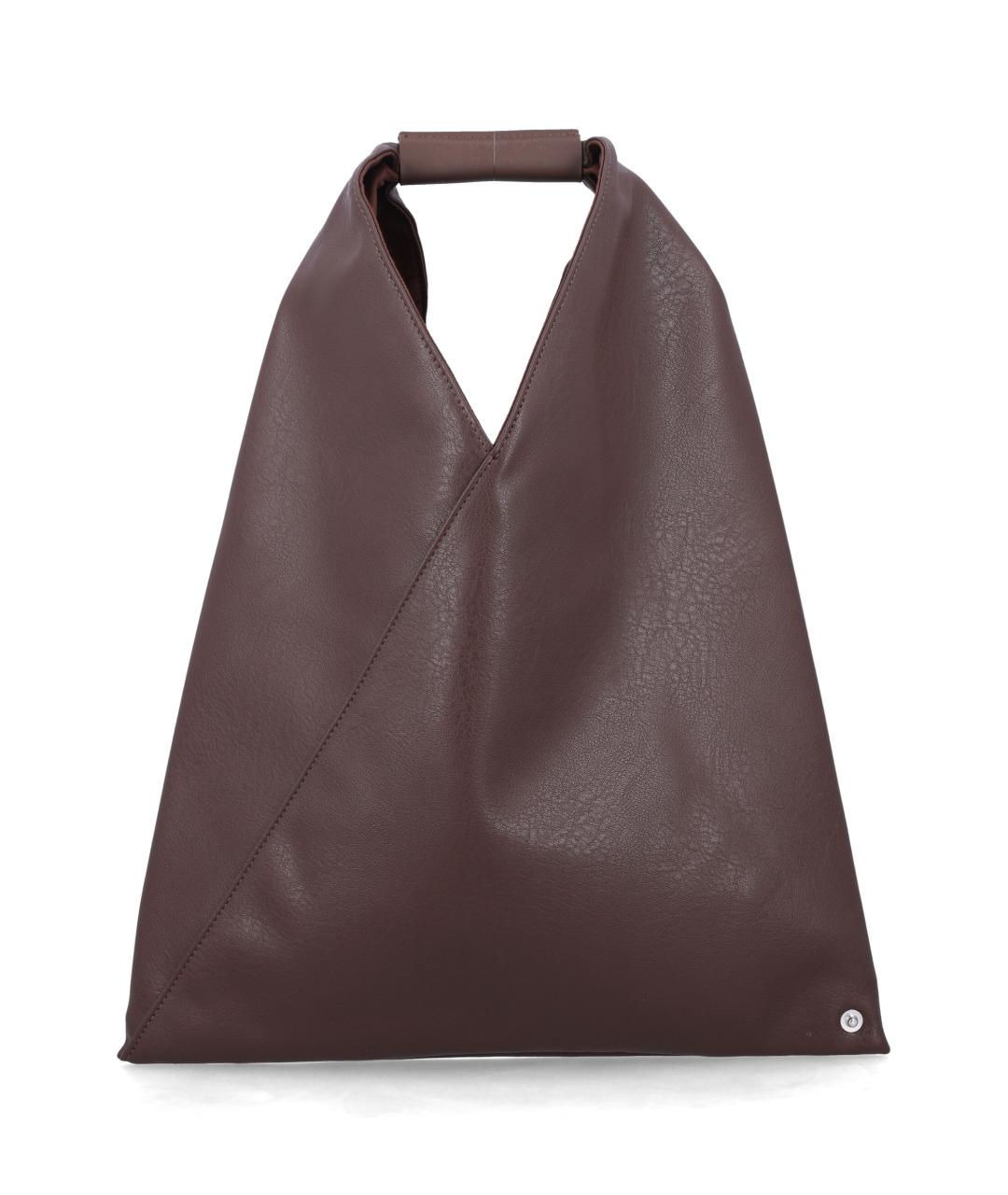 MM6 MAISON MARGIELA Коричневая сумка с короткими ручками из искусственной кожи, фото 1