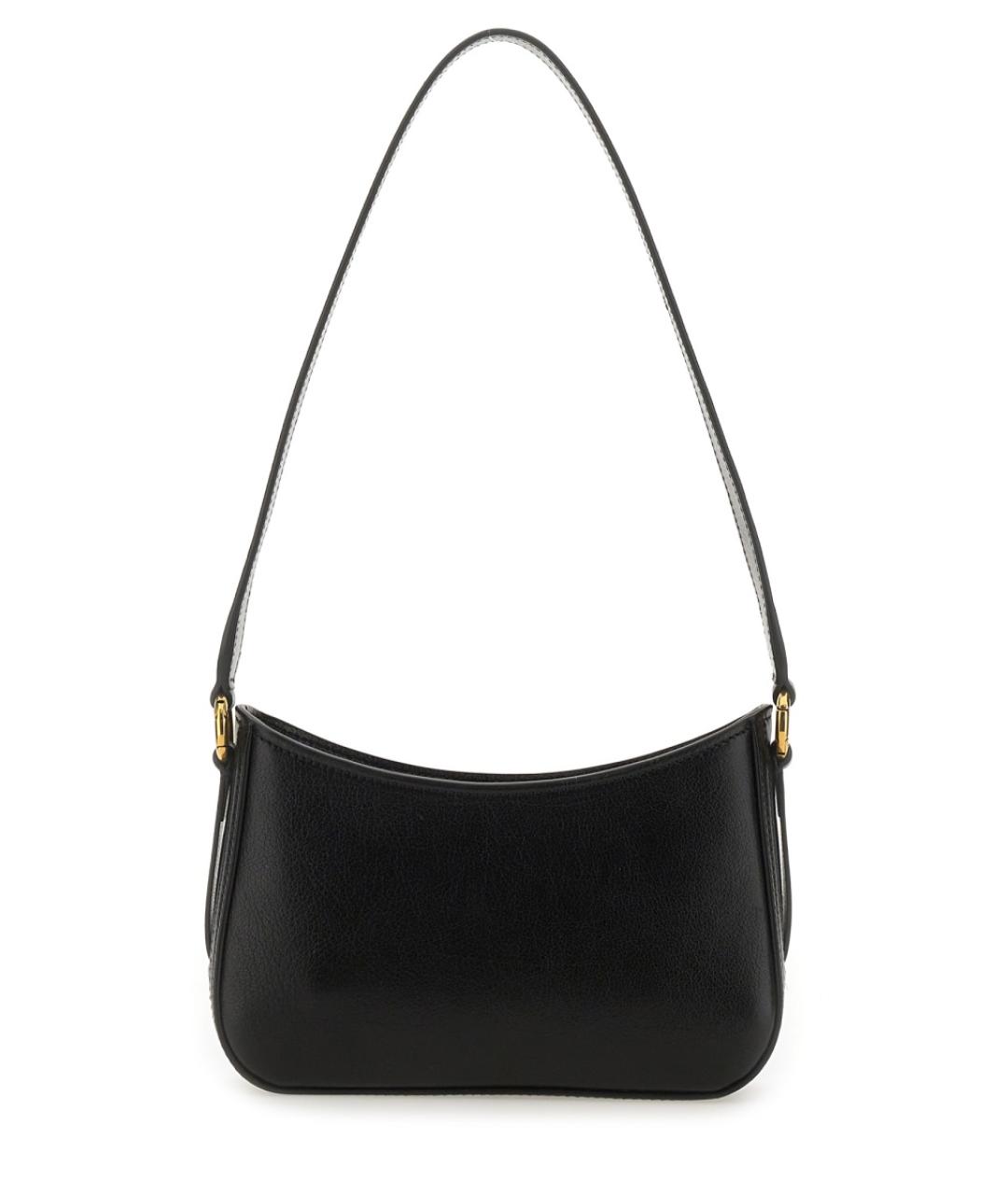 CHLOE Черная кожаная сумка через плечо, фото 2