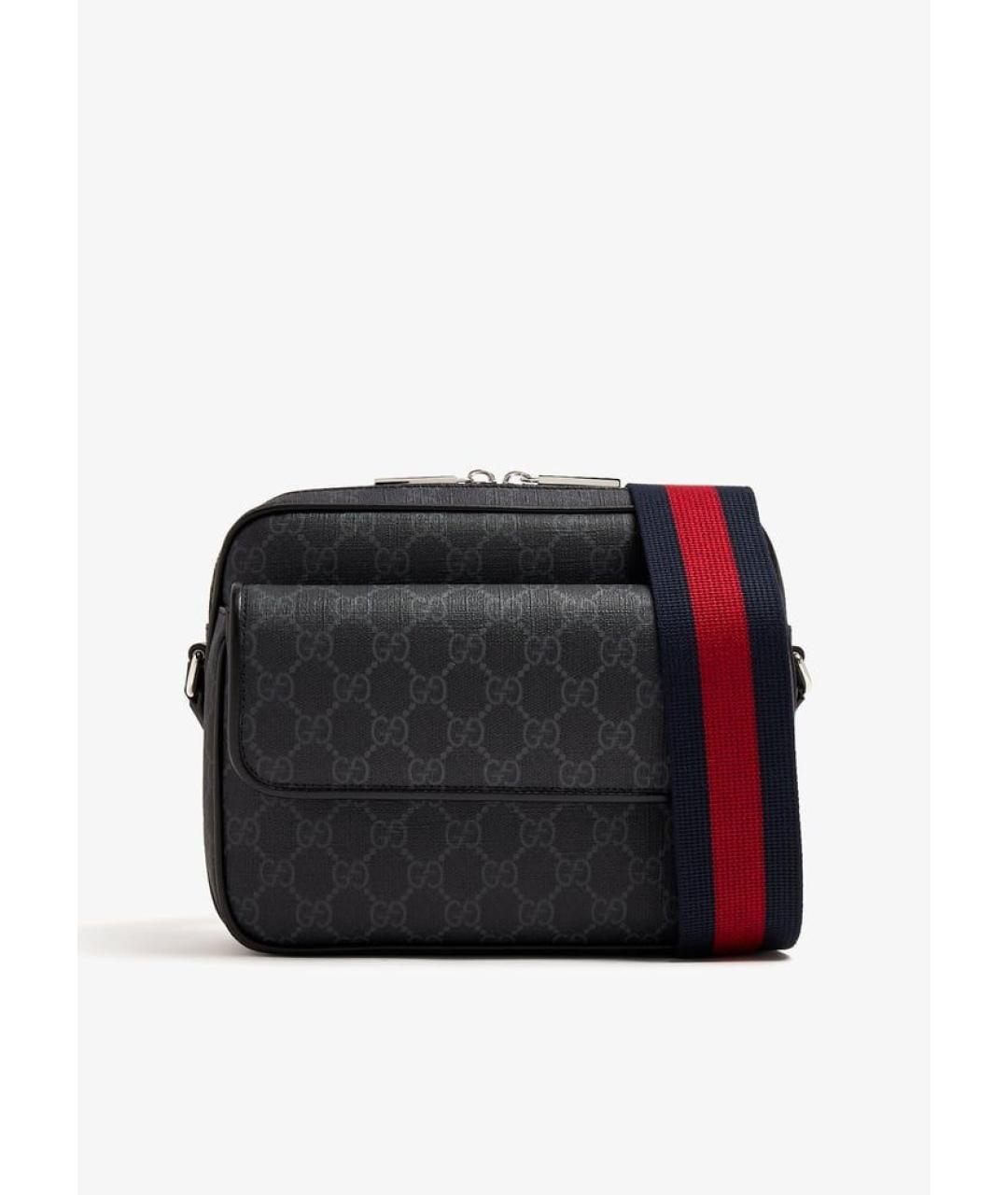 GUCCI Антрацитовая сумка на плечо, фото 6