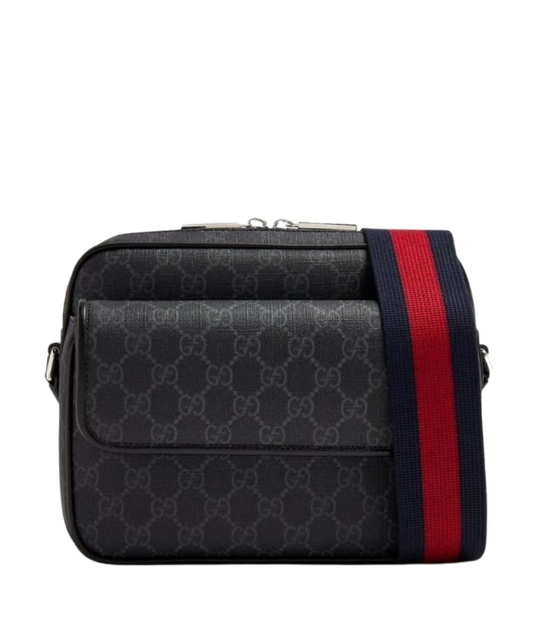 GUCCI Антрацитовая сумка на плечо, фото 1