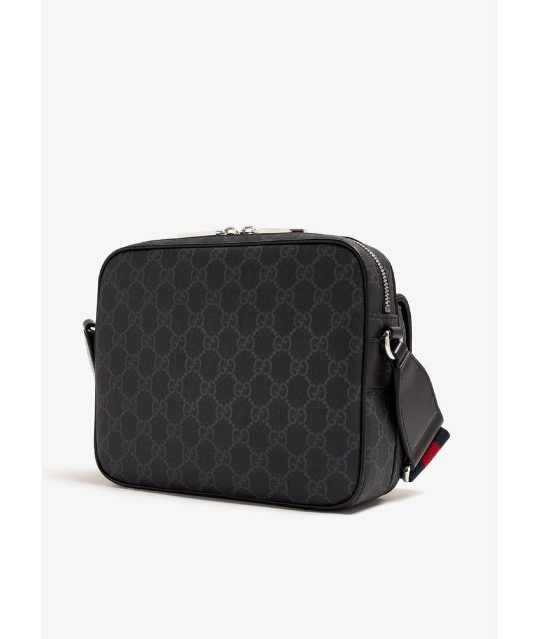 GUCCI Антрацитовая сумка на плечо, фото 5