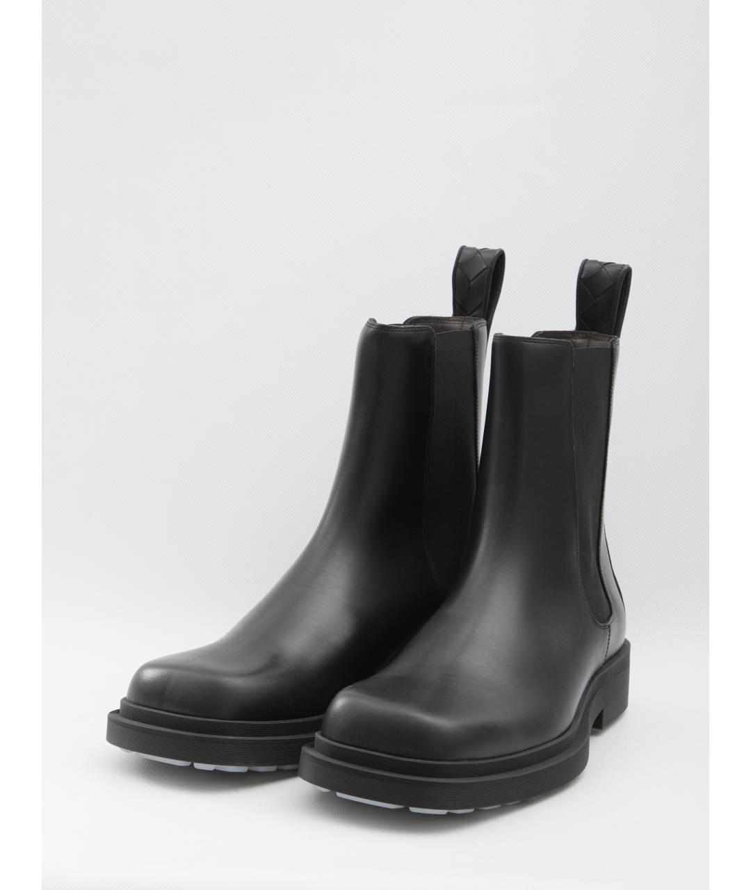 BOTTEGA VENETA Черные кожаные ботинки, фото 2