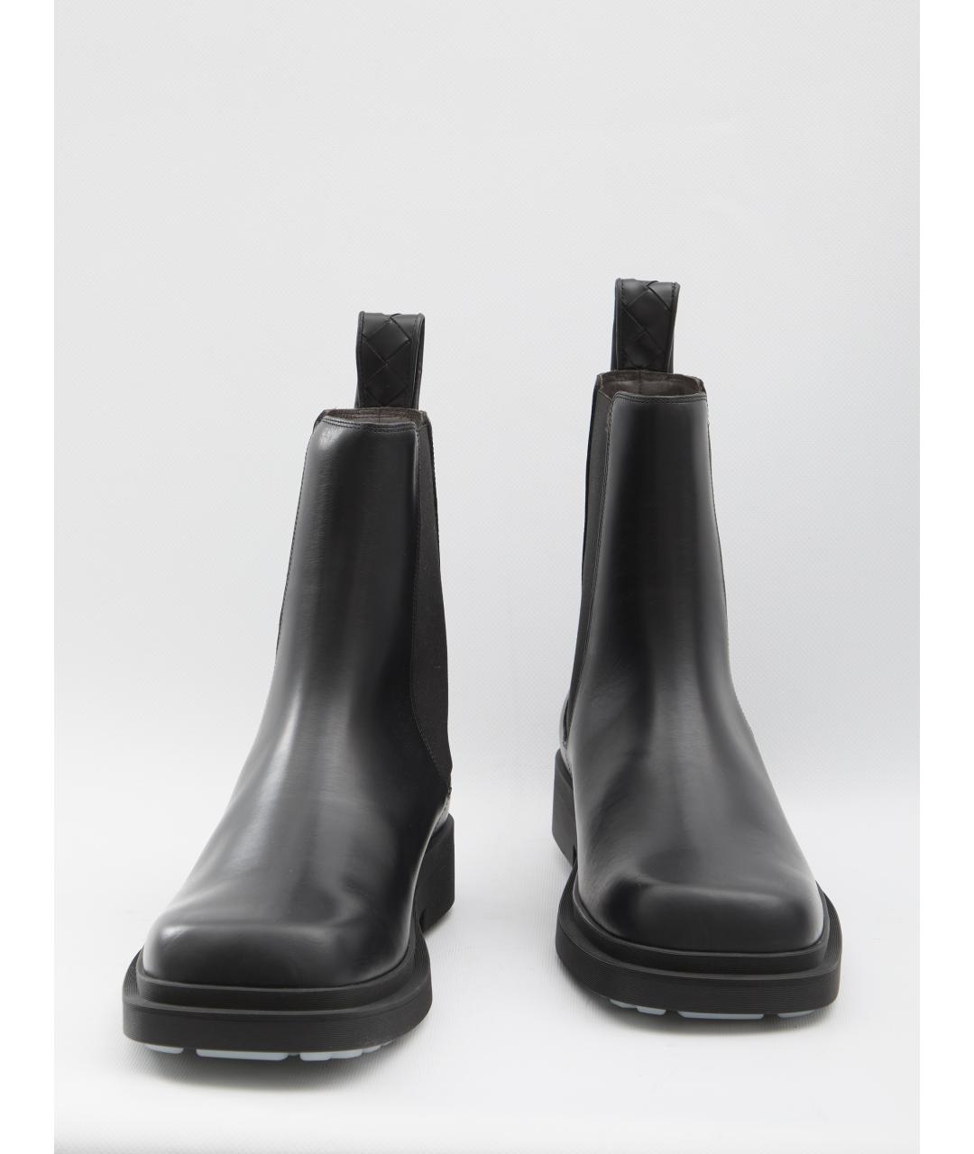BOTTEGA VENETA Черные кожаные ботинки, фото 5