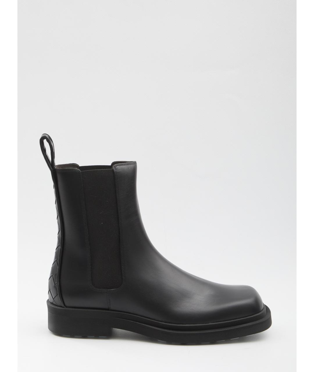 BOTTEGA VENETA Черные кожаные ботинки, фото 6