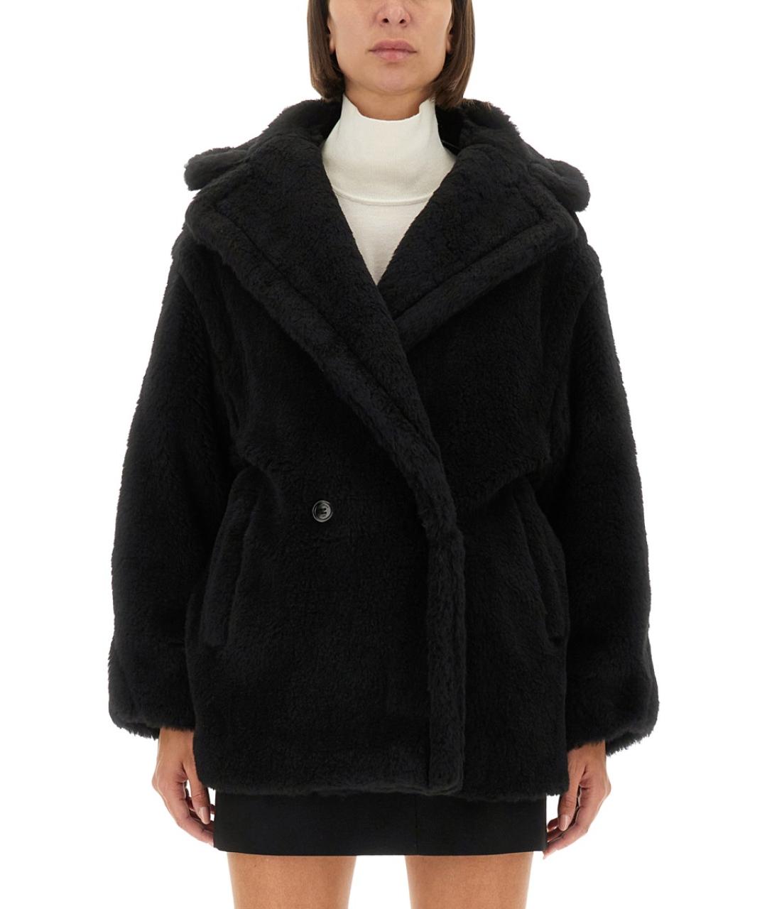 MAX MARA Черное шерстяное пальто, фото 2