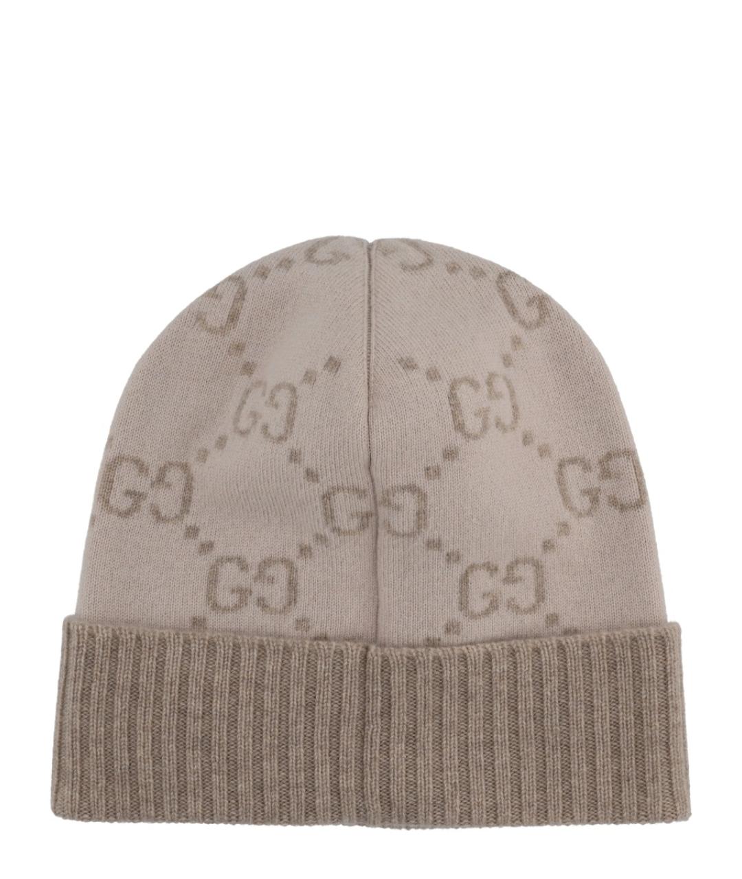 GUCCI Бежевая кашемировая шапка, фото 2