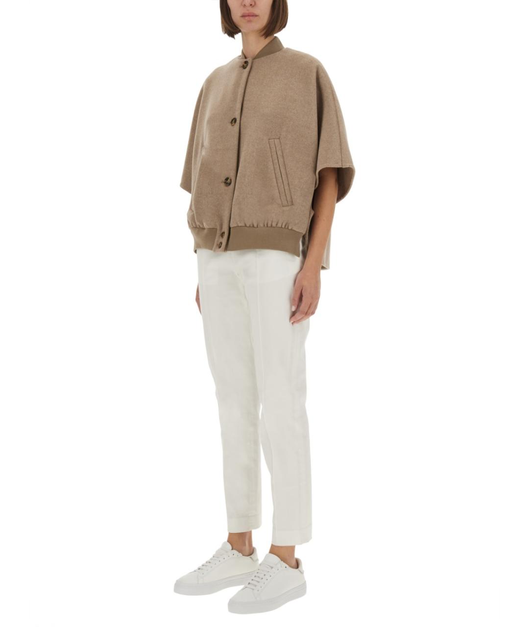 MAX MARA Бежевый кашемировый жилет, фото 3