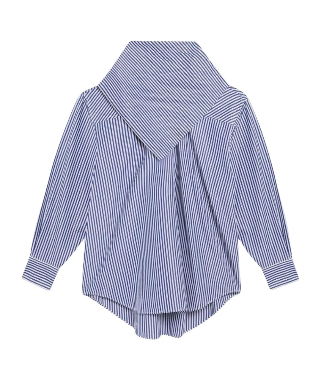 Ami Paris Синяя хлопковая блузы, фото 1