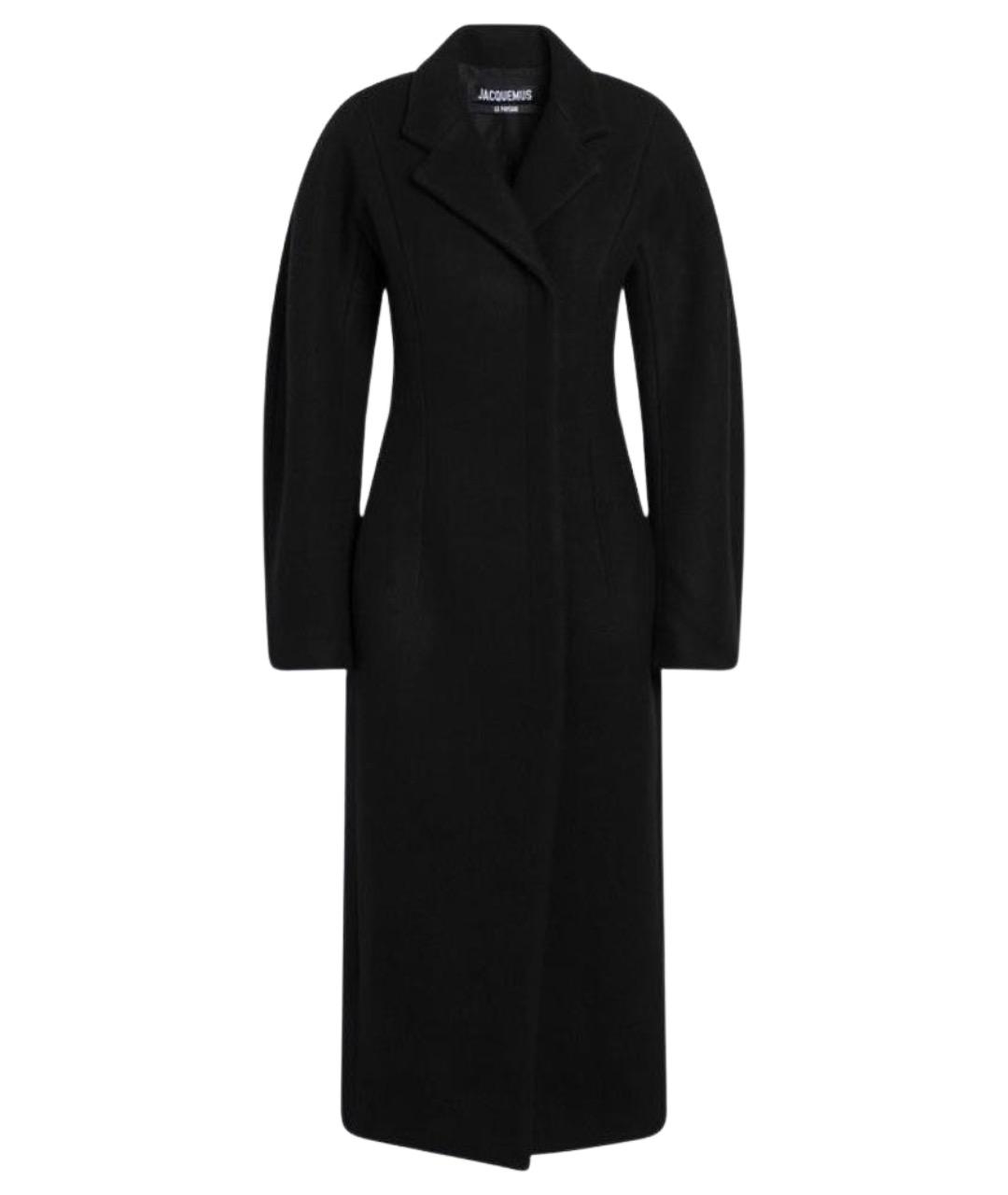 JACQUEMUS Черное шерстяное пальто, фото 1